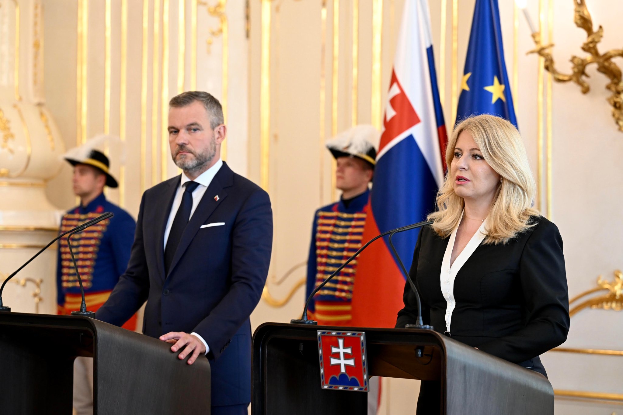 Společné vystoupení Čaputové a Pellegriniho je prvním nadějným momentem