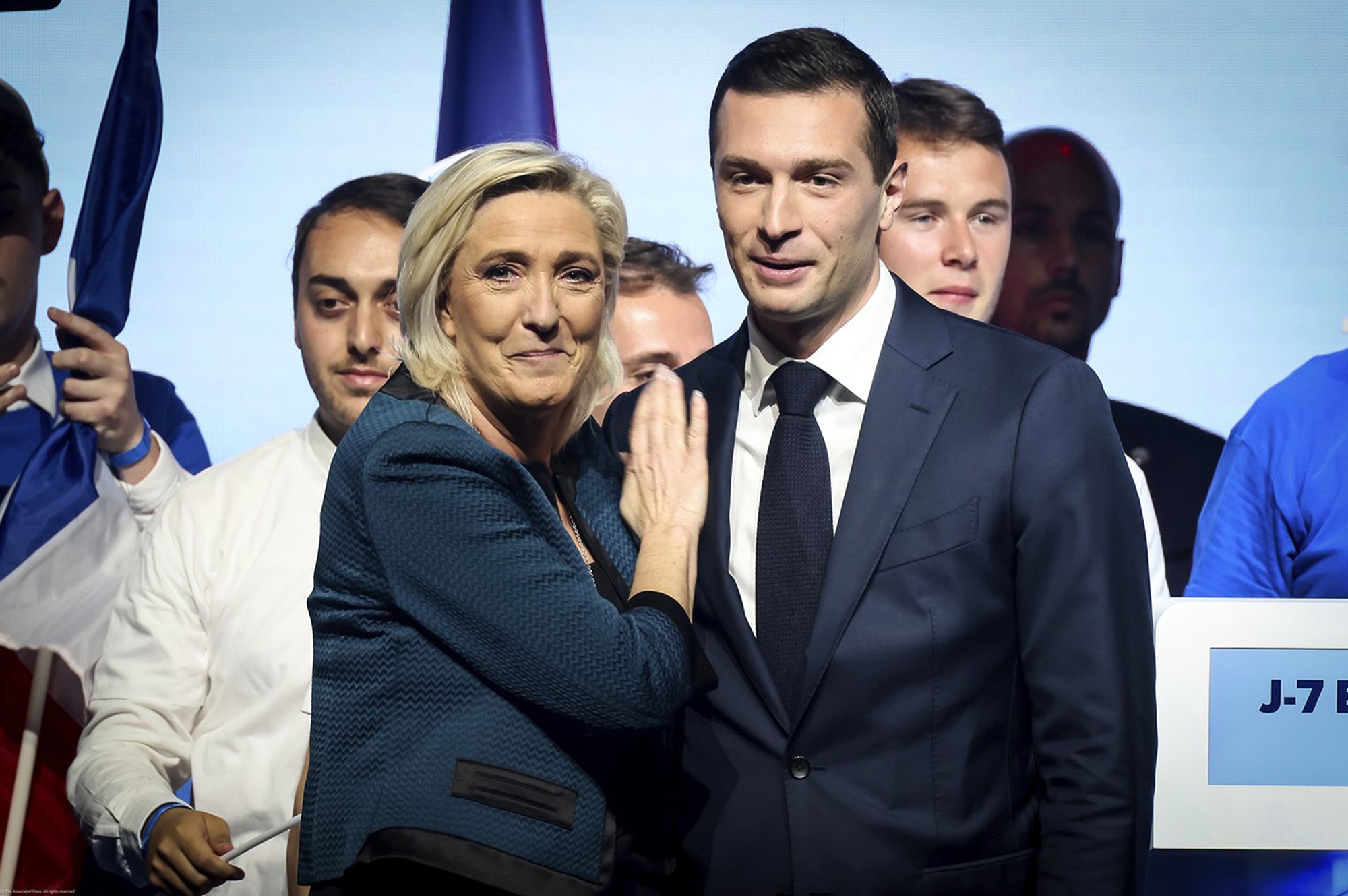 "De-démonizace" Národního sdružení dosáhla kýženého cíle. (Marine Le Pen a Jordan Bardella)
Autor: ČTK / AP / Thomas Padilla