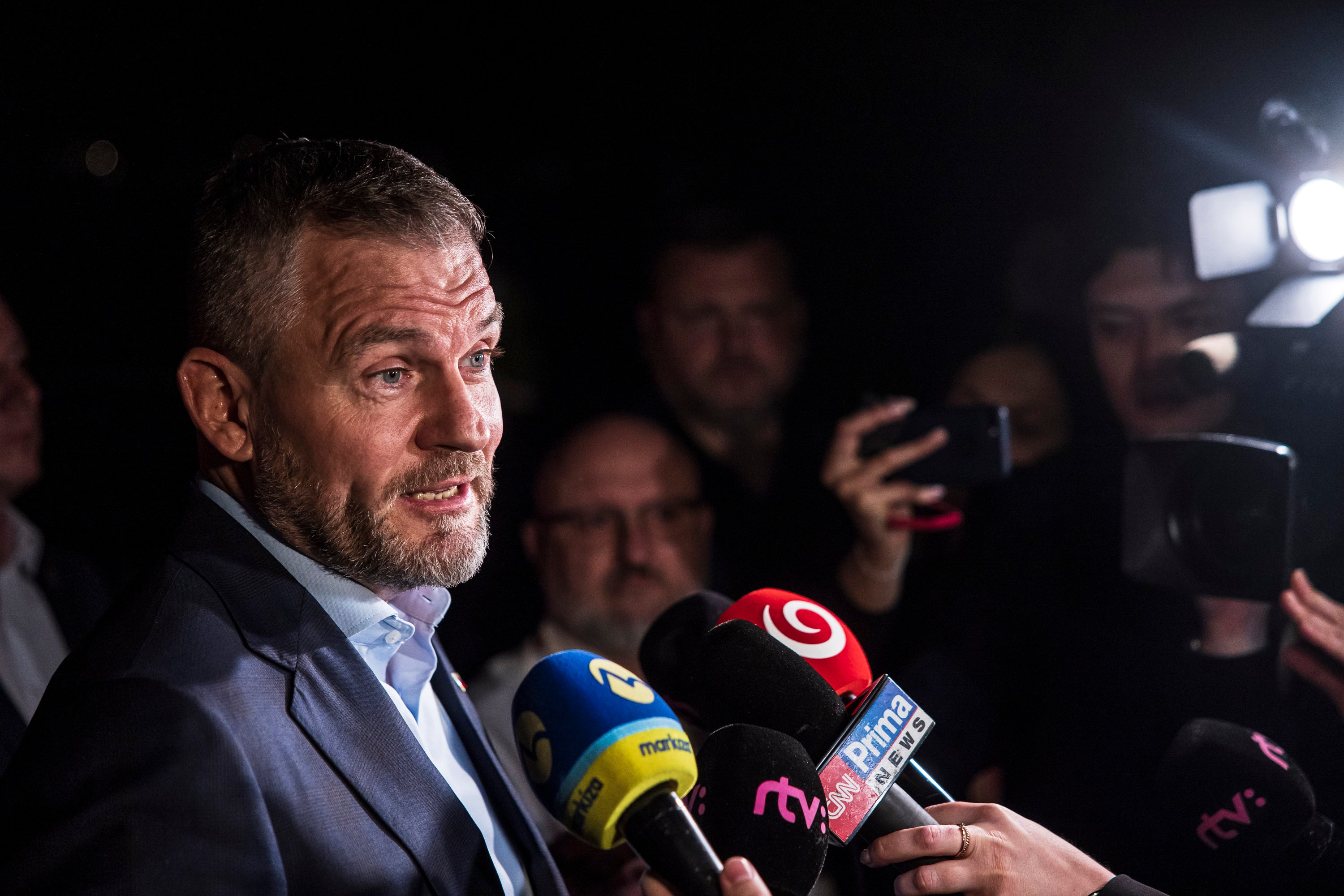 Peter Pellegrini během volebního večera