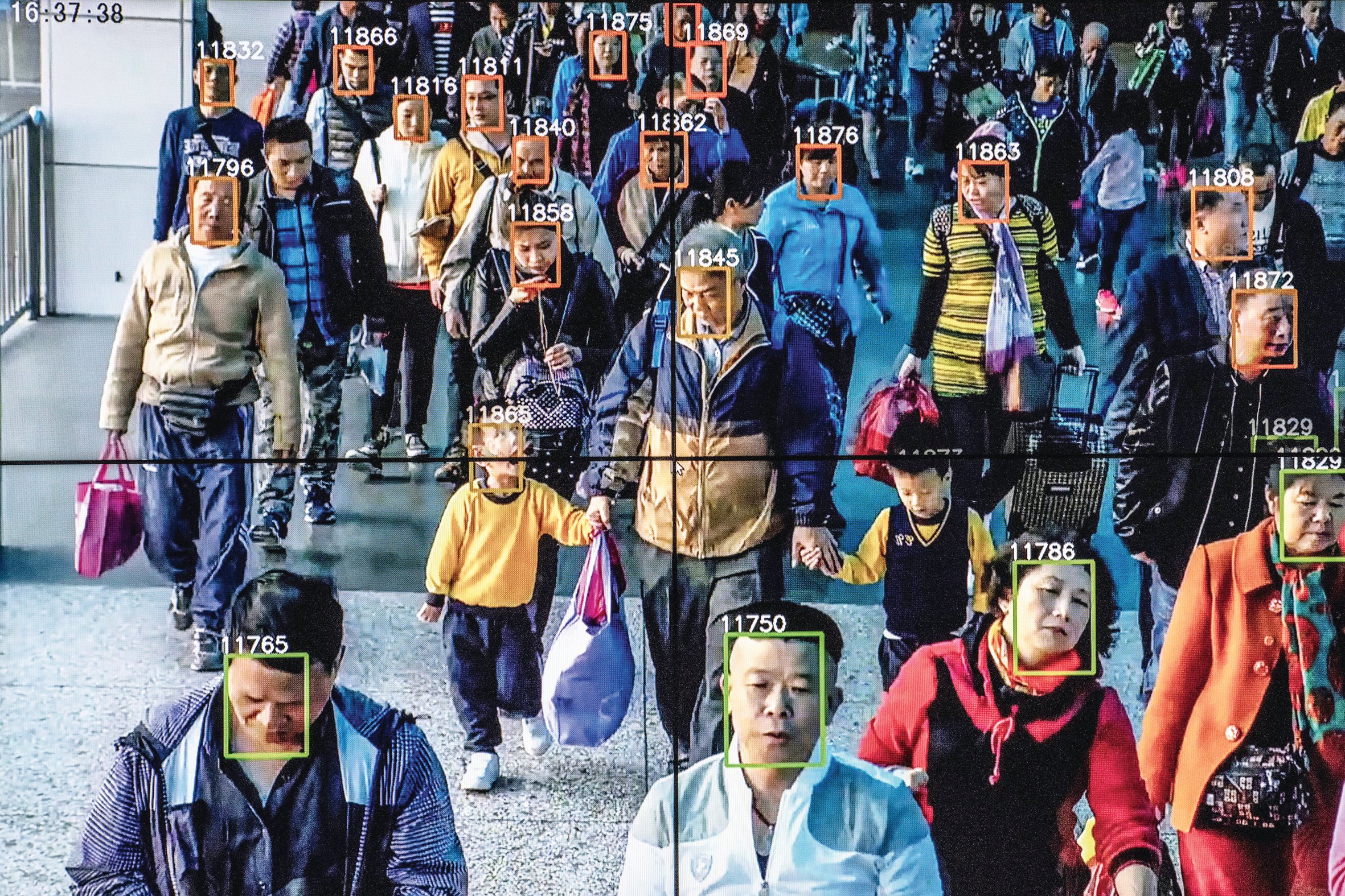 Nikdo neunikne. Systém na rozpoznávání tváří. (Peking, 2019)