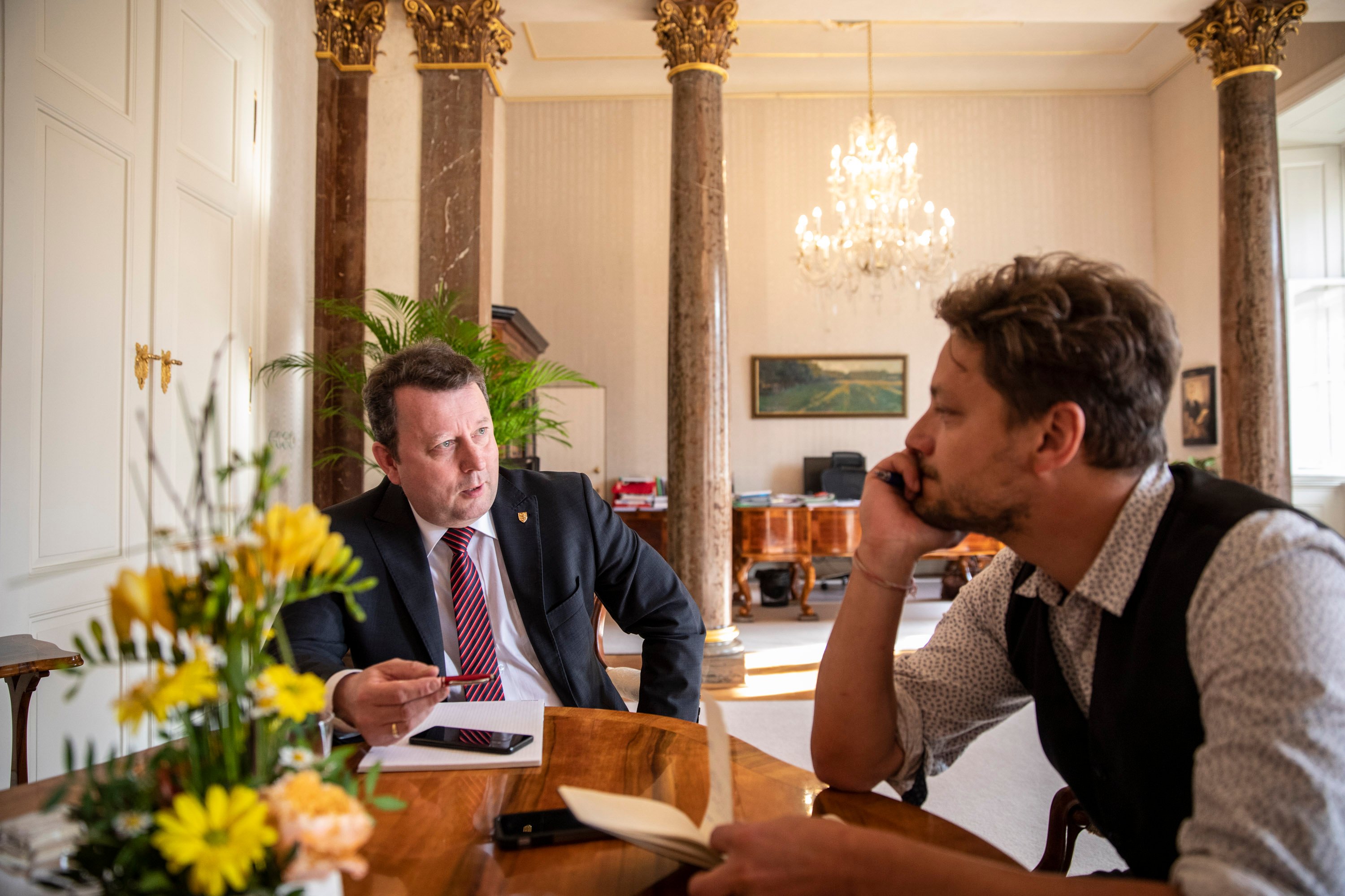 Jan H. Vitvar a ministr kultury Antonín Staněk
Autor: Milan Jaroš