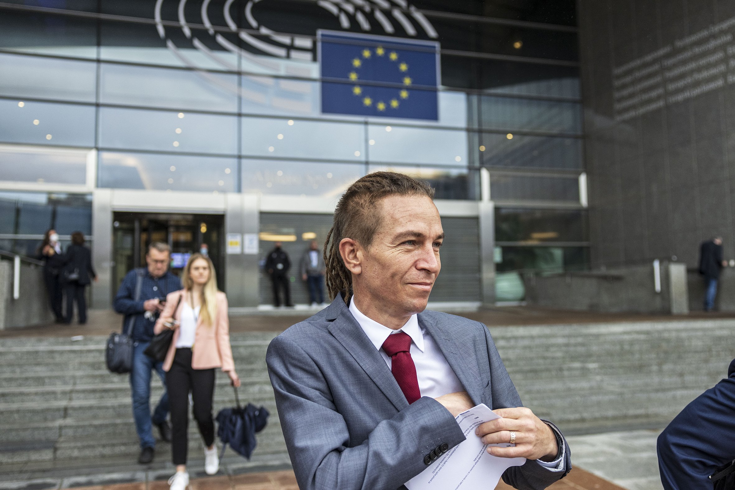 Ivan Bartoš na cestě do Bruselu, červenec 2021
Autor: Milan Jaroš