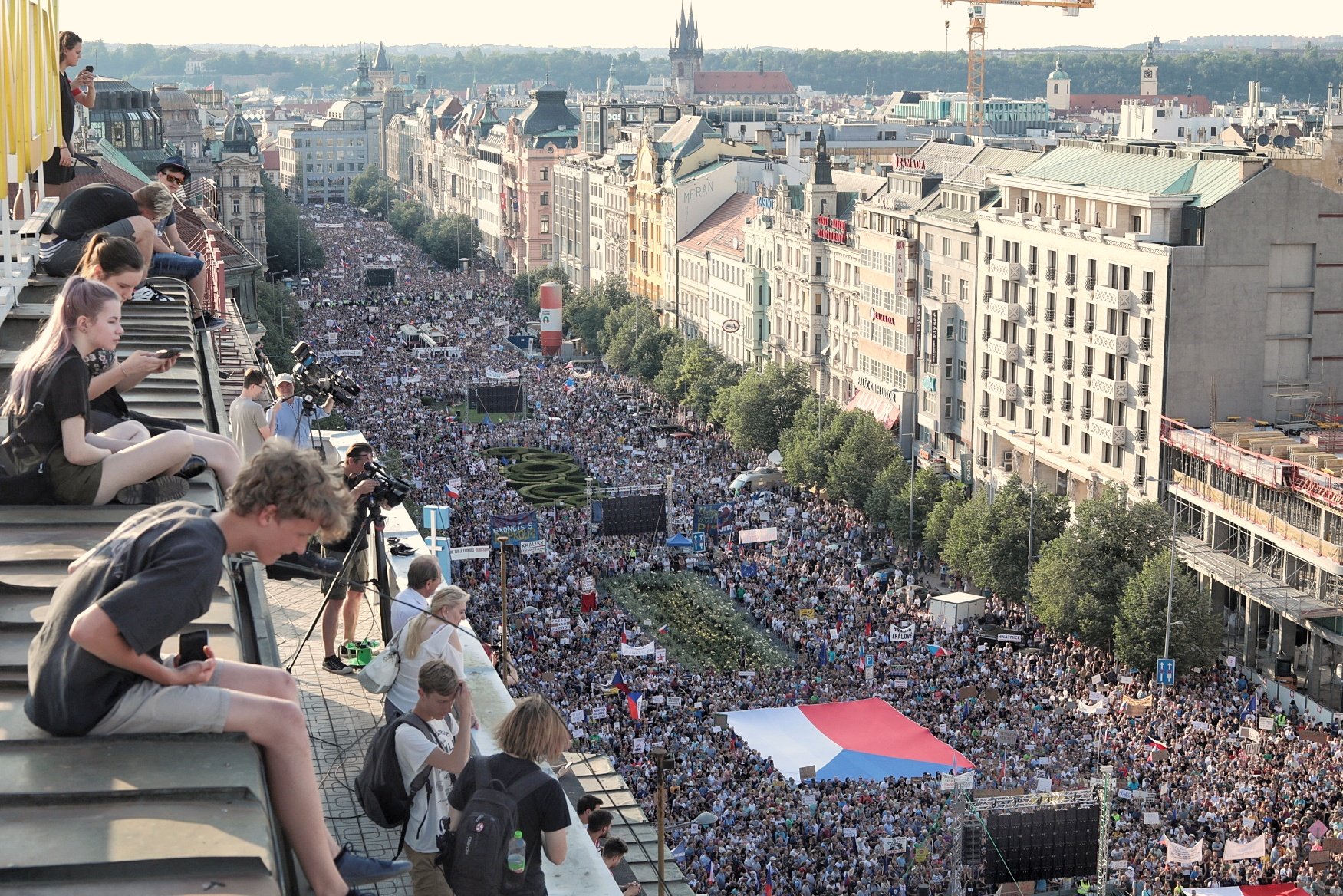 Demonstrace Milion chvilek pro demokracii na Václavském náměstí 
Autor: Aktuálně - Jakub Plíhal