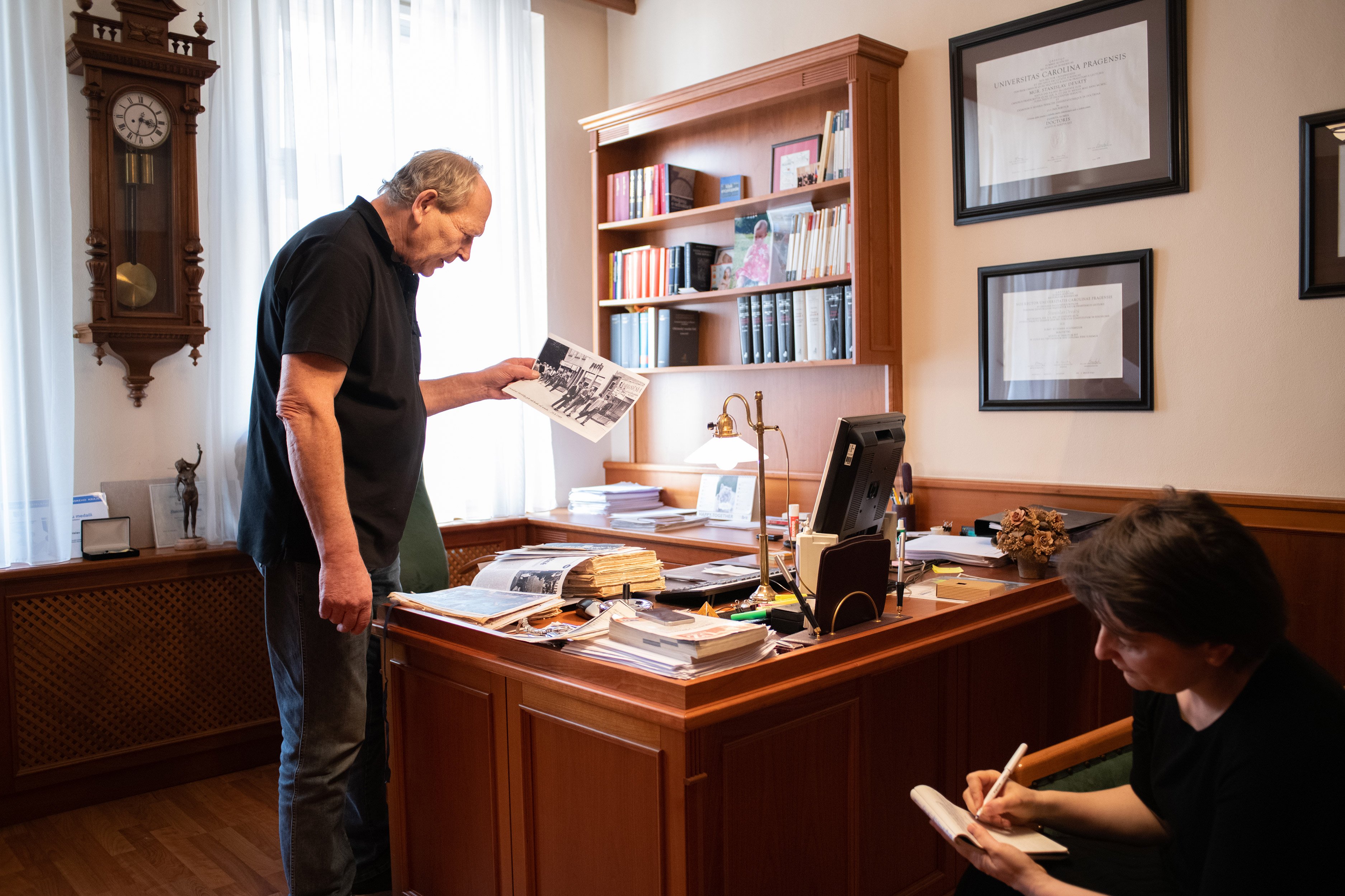 Kateřina Šafaříková a Stanislav Devátý, duben 2019
Autor: Matěj Stránský