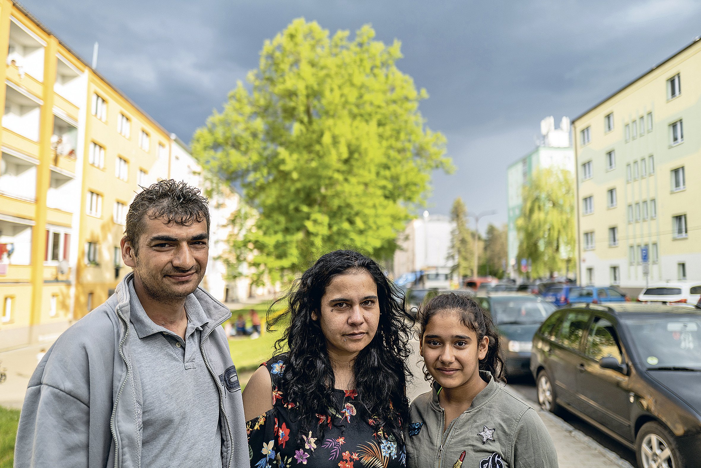 Byli už u nás z radnice i s policií, ať už jdeme pryč. (Ladislav Koky s manželkou a dcerou)
Autor: Milan Jaroš