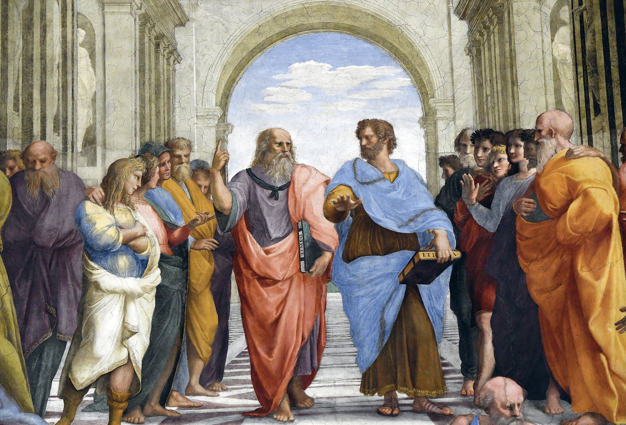 Spíše ten vpravo, tedy praktik. (Raffaelova Aténská škola, vlevo Platon, vpravo Aristoteles)