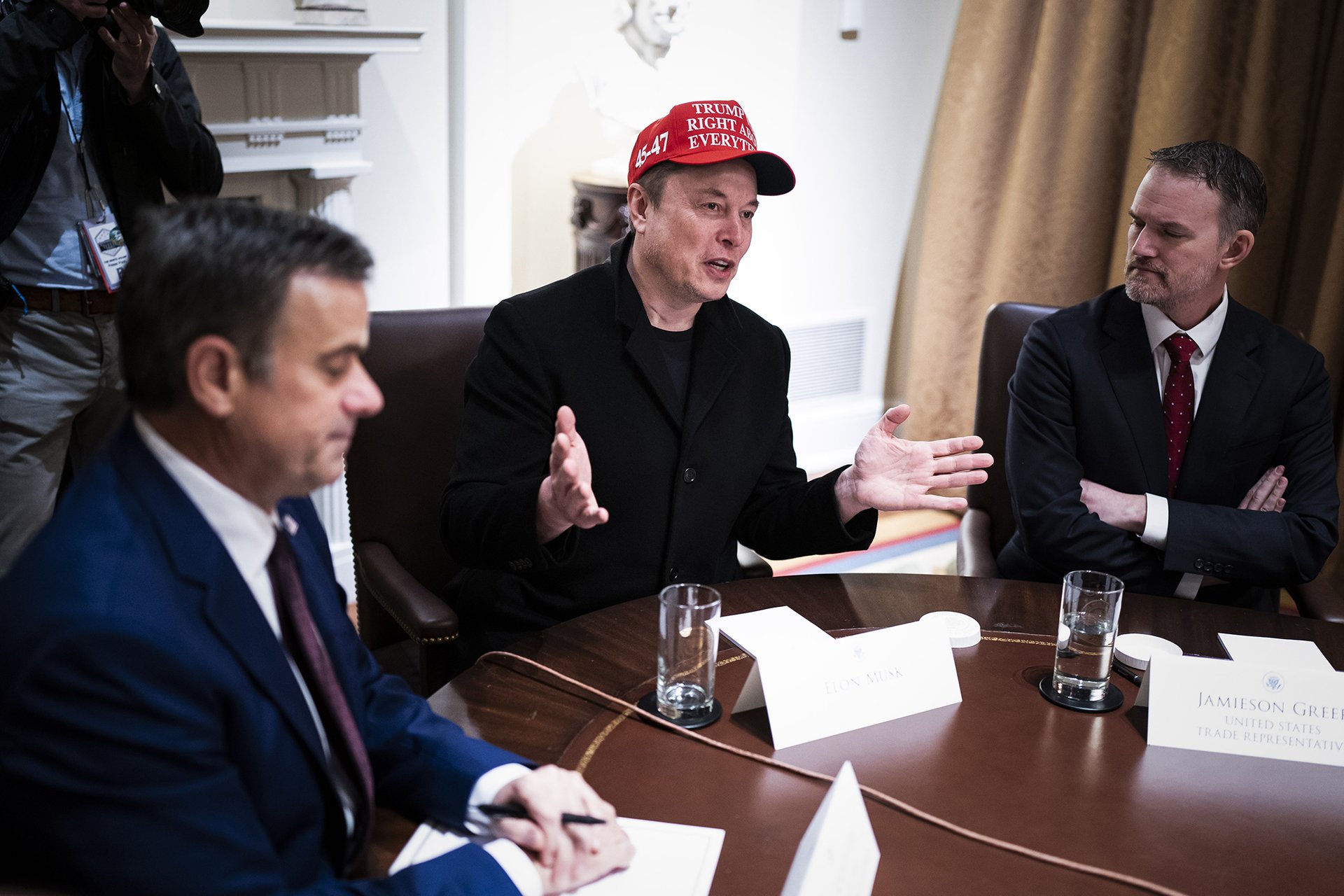 Řídit stát jako automobilku. (Elon Musk v Bílém domě)
Autor: The Washington Post via Getty Images