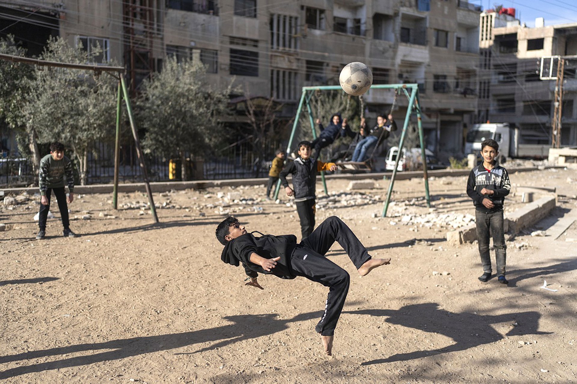 Předměstí Damašku
Autor: ČTK / AP / Mosa'ab Elshamy