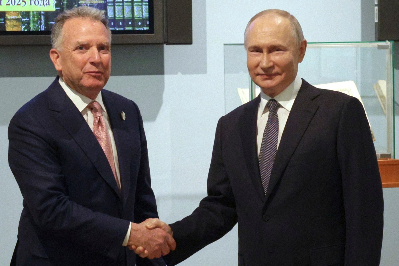 Witkoff a Putin.
Autor: ČTK / AP / Gavriil Grigorov 