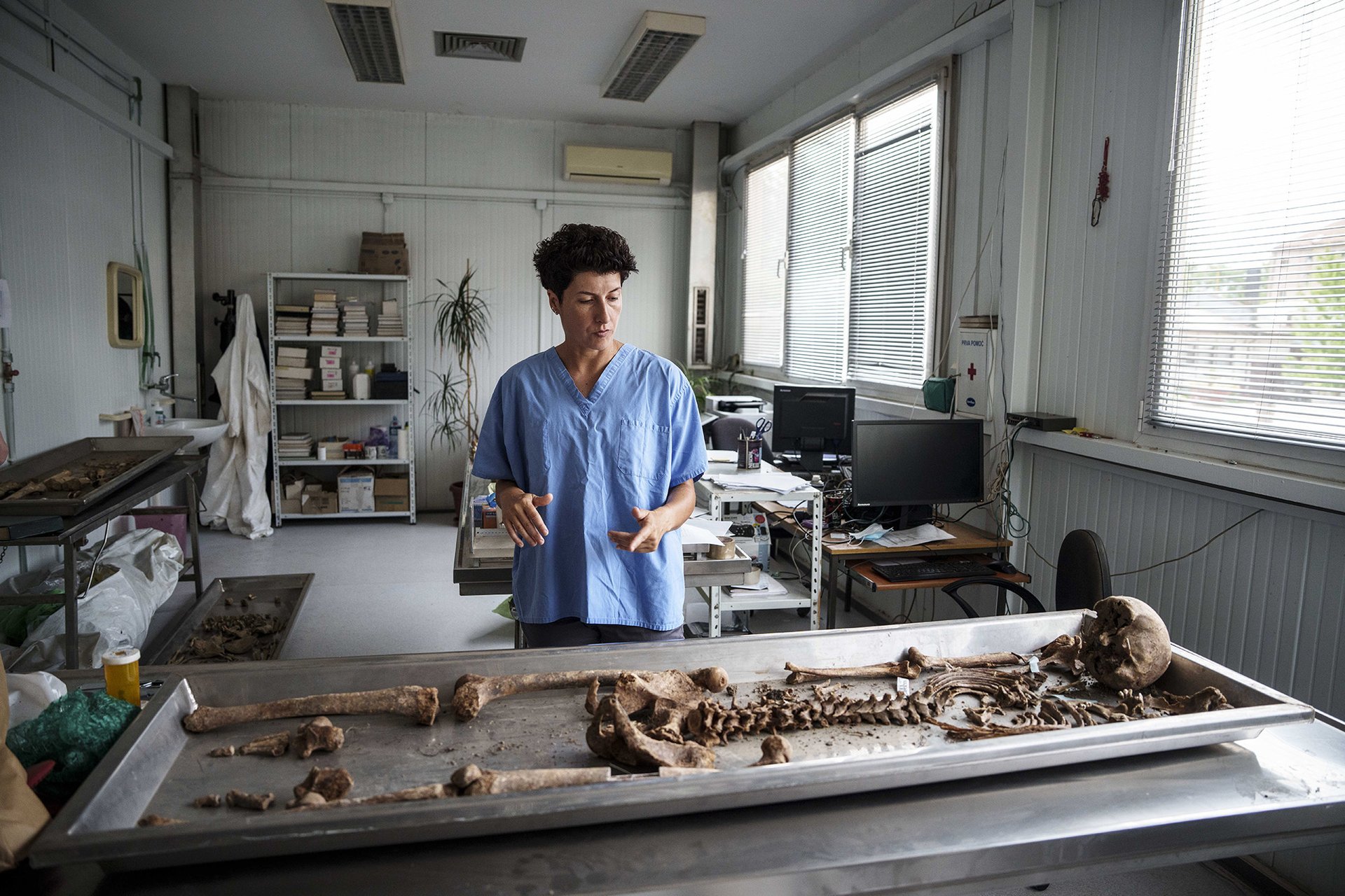 Forenzní antropoložka Dragana Vučetić. Tuzla.
Autor: Milan Jaroš