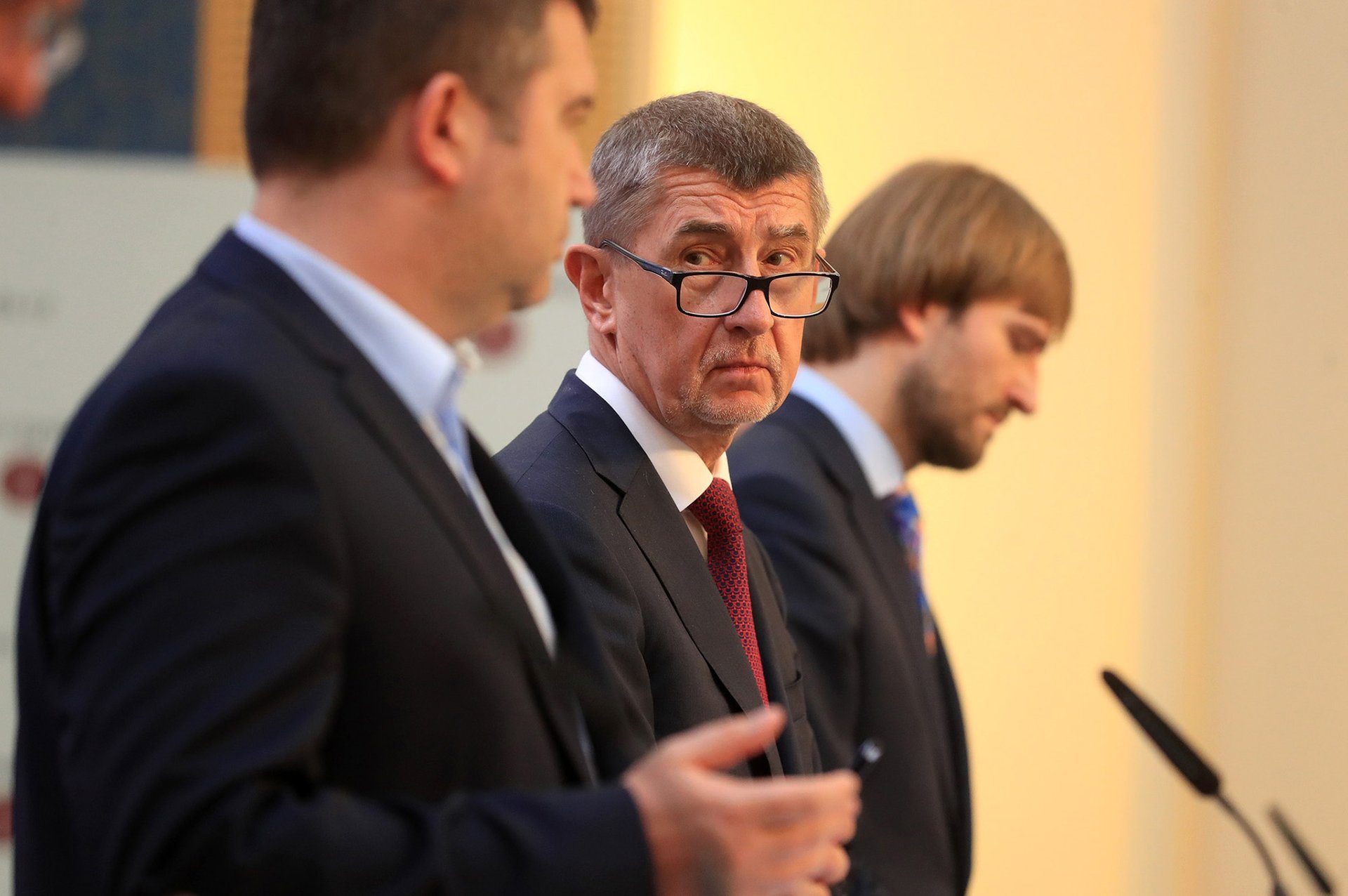 Jan Hamáček přivedl Pavla Řeháka k Babišovi a Vojtěchovi.
Autor: DAN MATERNA / MFDNES + LN / Profimedia