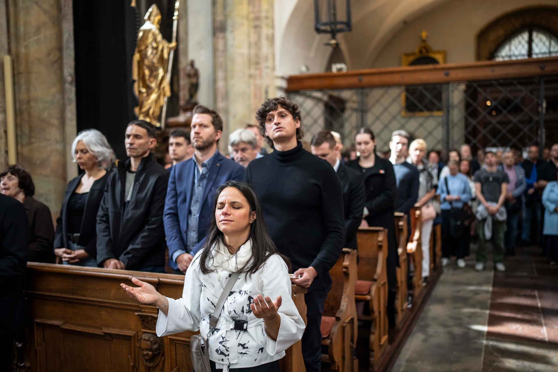 Mše svatá za Charlie Kirka, Praha, 16.9. 2025
Autor: Milan Jaroš