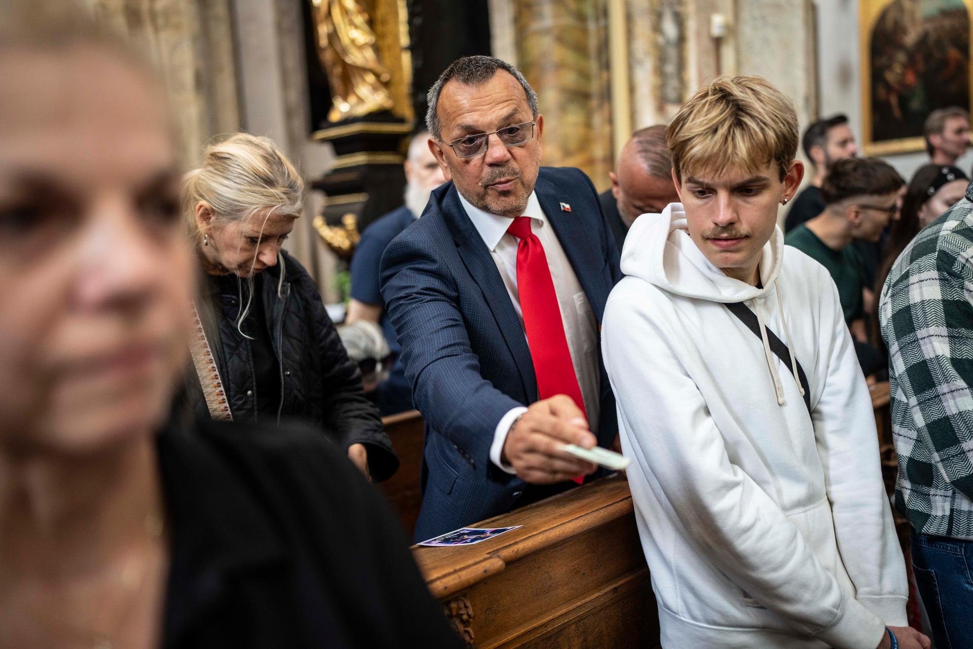 Mše svatá za Charlie Kirka, Praha, 16.9. 2025
Autor: Milan Jaroš