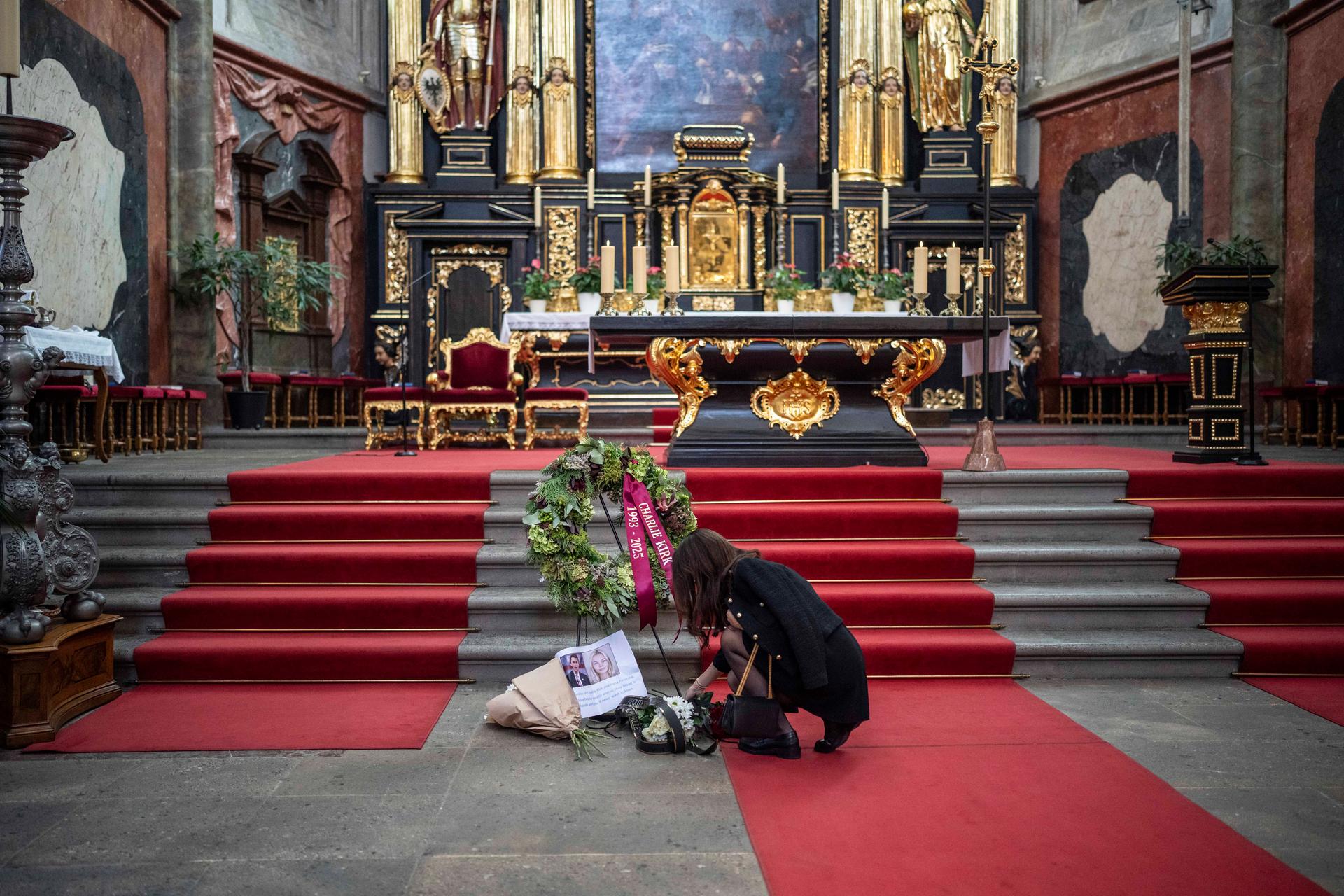 Mše svatá za Charlie Kirka, Praha, 16.9. 2025
Autor: Milan Jaroš