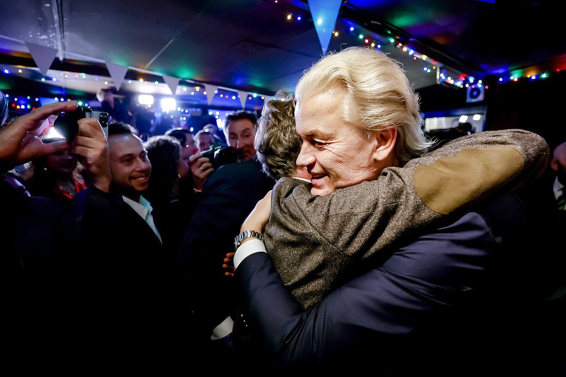 Tak konečně. (Wilders po volebním vítězství v roce 2023)
Autor: Remko de Waal / EPA / Profimedia
