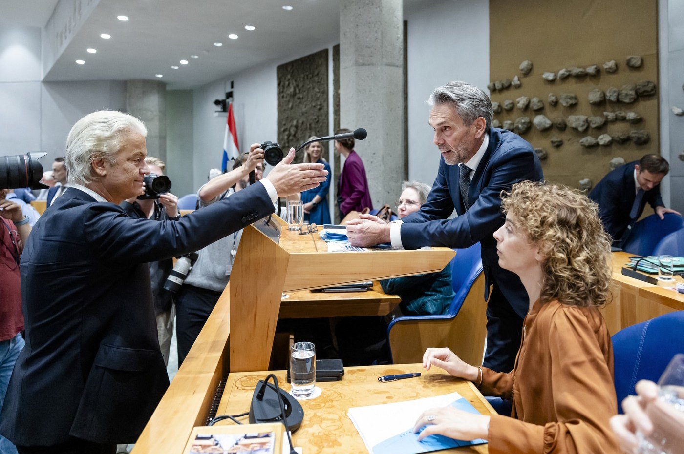 Nechtěli vás, jsem tu já. (Dick Schoof vlevo)
Autor: Remko de Waal / ANP / AFP / Profimedia