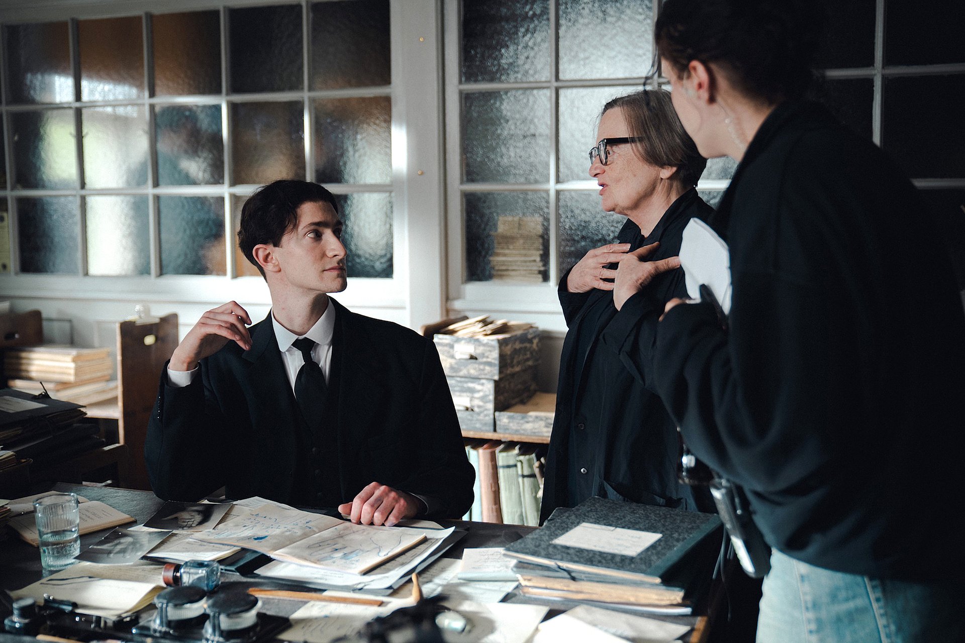 Není možné vidět jen jednoho Kafku. (Z natáčení snímku Franz)
Autor: zuzana panska