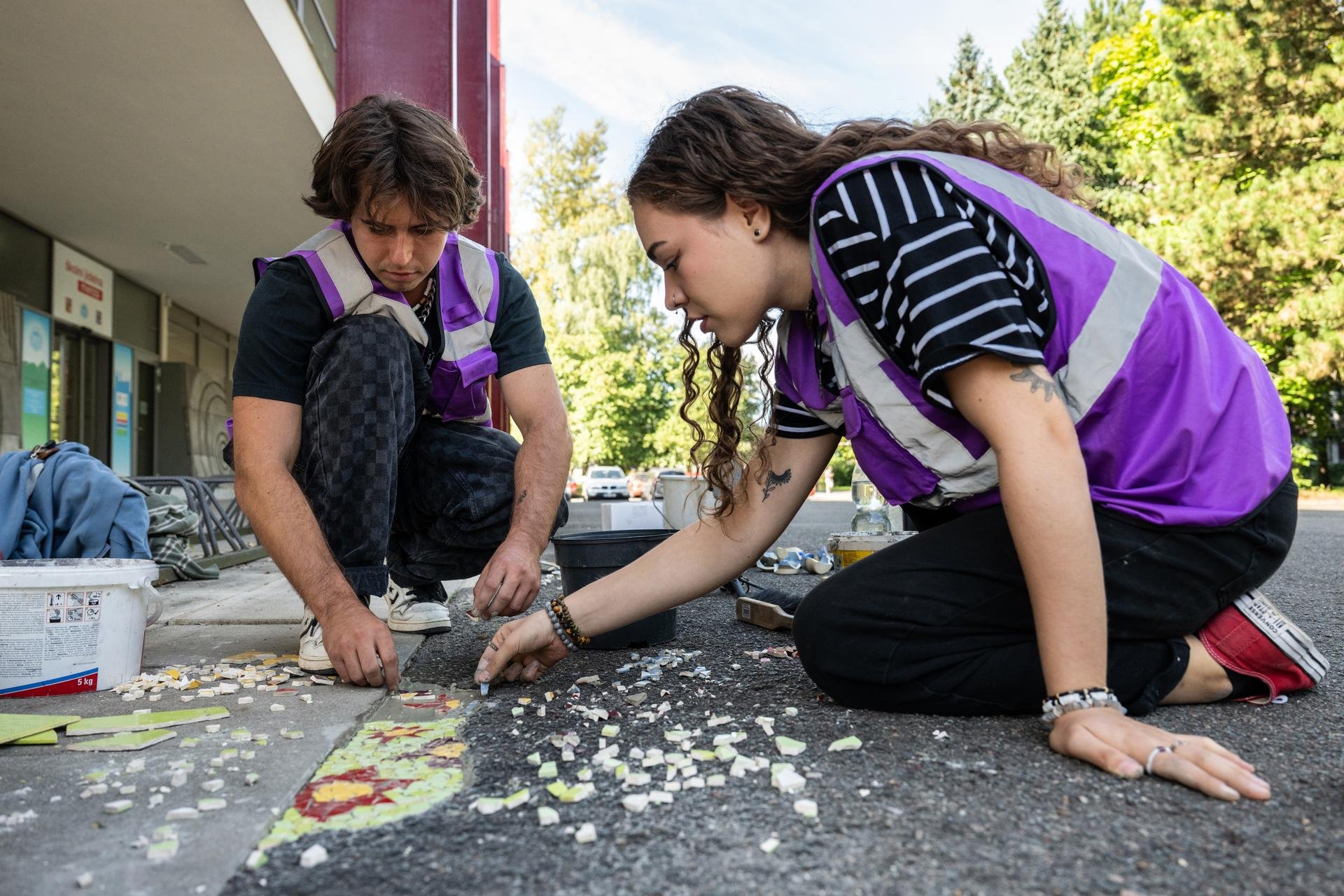 Málokdy vyráží tvořit sám. (Matěj Krajíček s přítelkyní Simonou Hochmalovou)
Autor: Matěj Stránský
