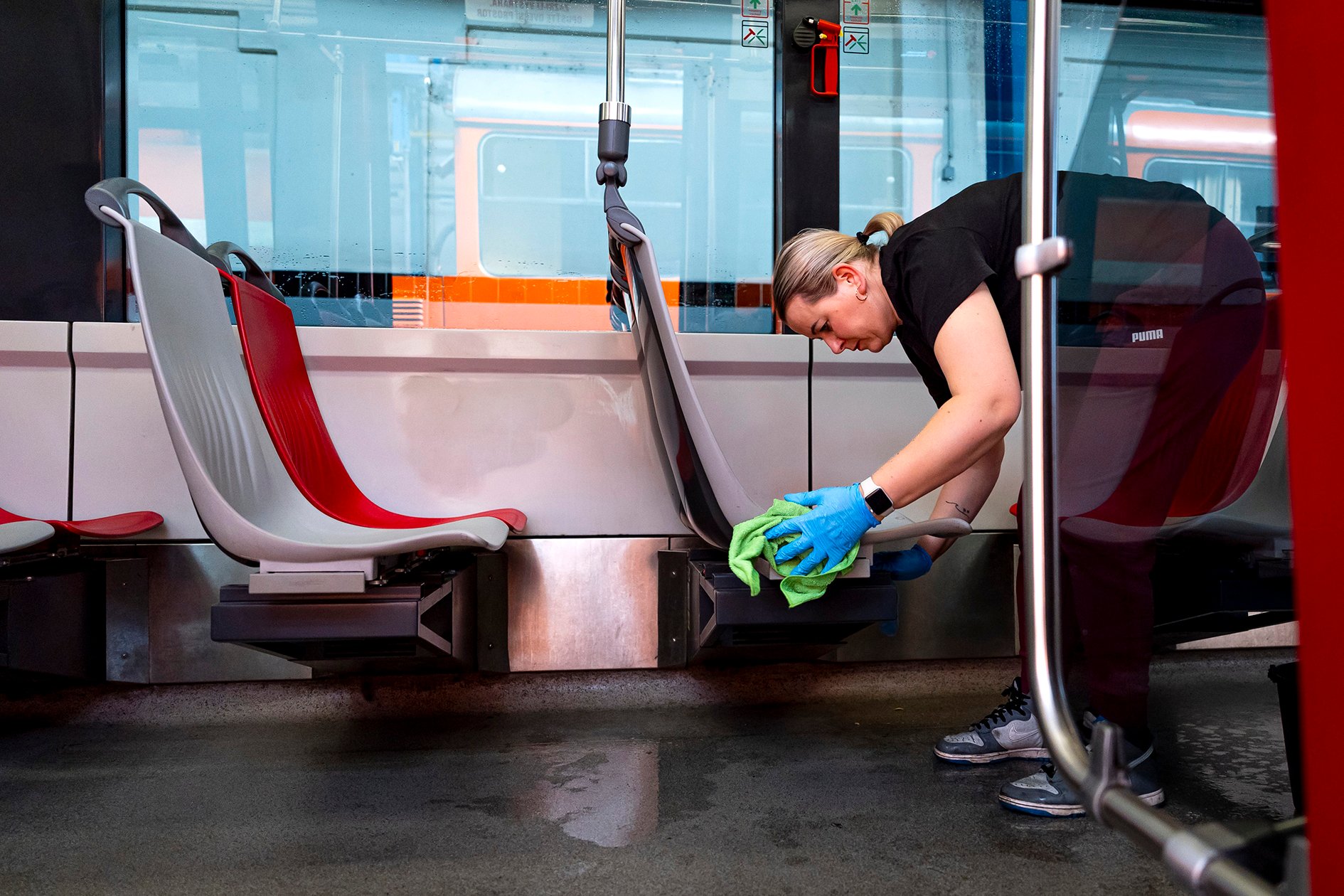 Desinfekce tramvají