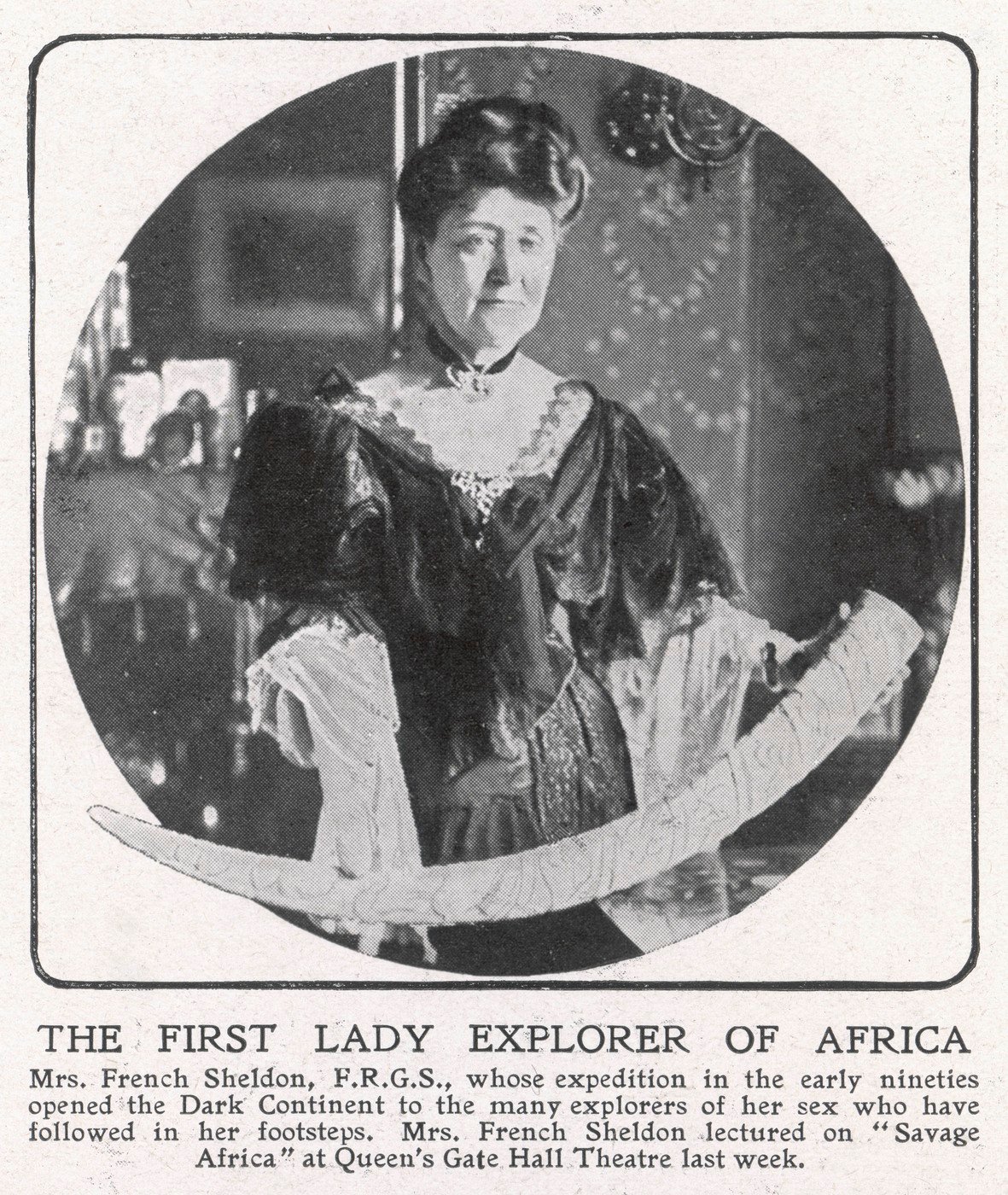 Mrs. Mary French Sheldon, c.1909.