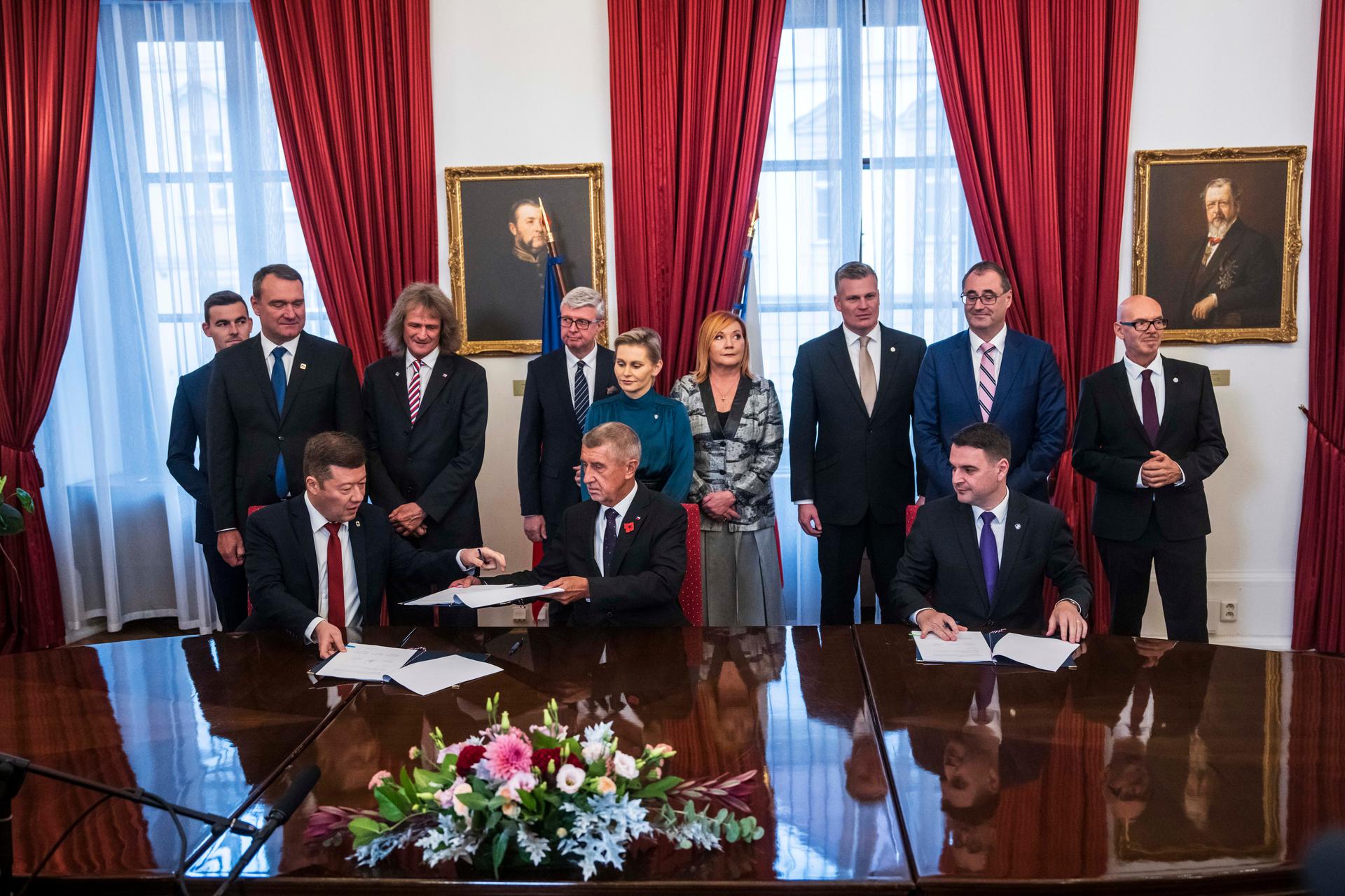 Podpis koaliční smlouvy, 3.11. 2025
Autor: Milan Jaroš
