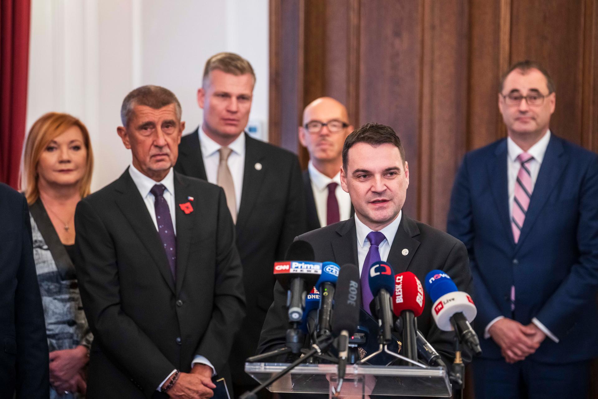 Podpis koaliční smlouvy, 3.11. 2025
Autor: Milan Jaroš