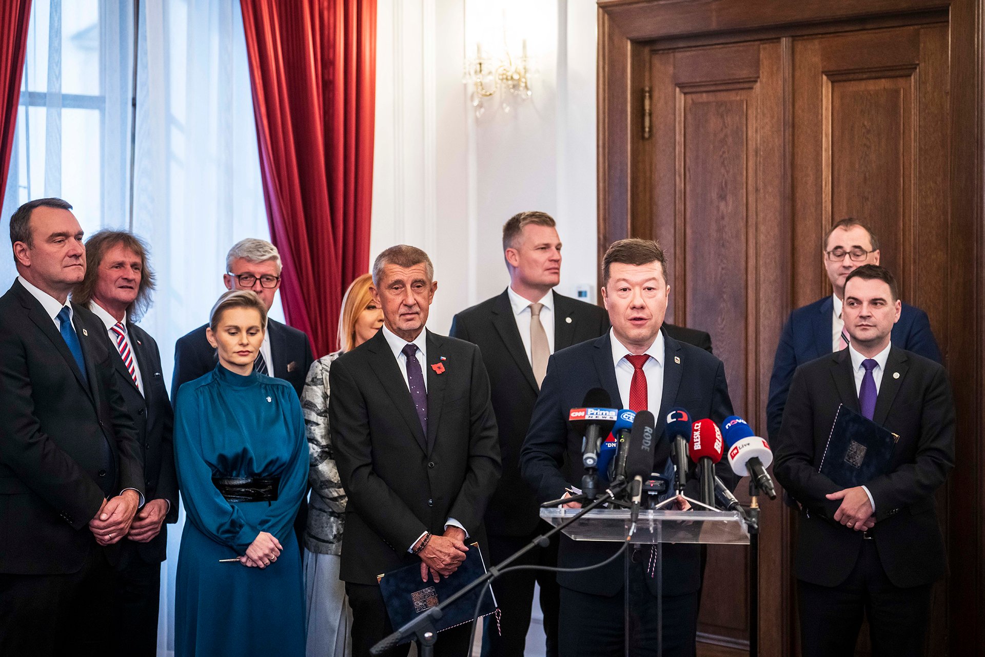 Podpis koaliční smlouvy, 3.11. 2025