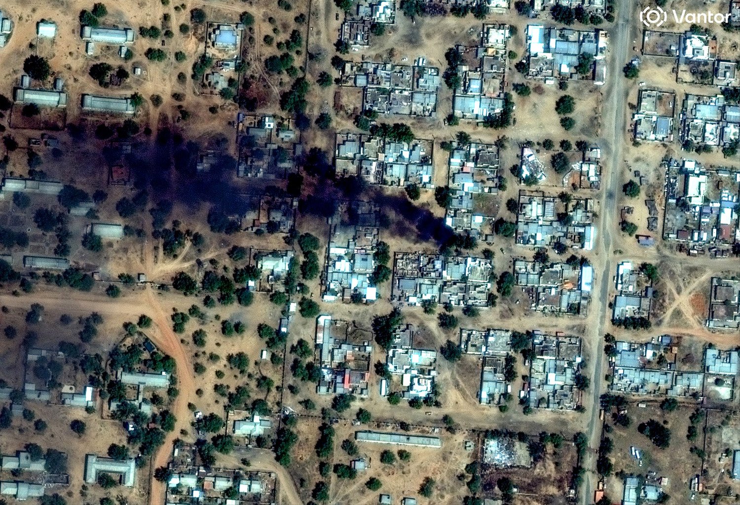 Satellite views on El-Fasher after RSF fighters seized the city