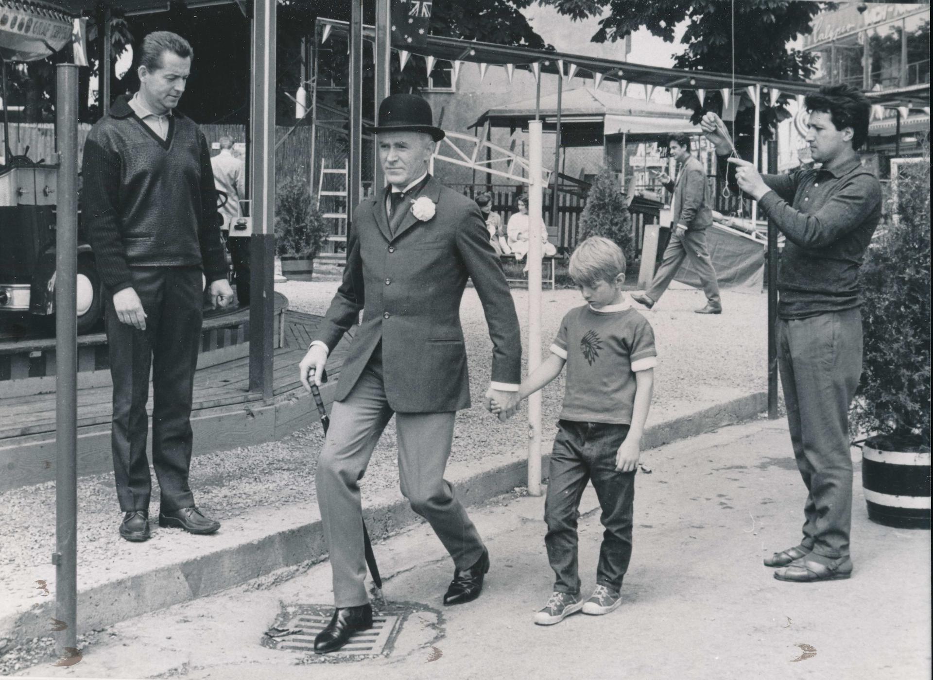 JP při natáčení Pana Tau