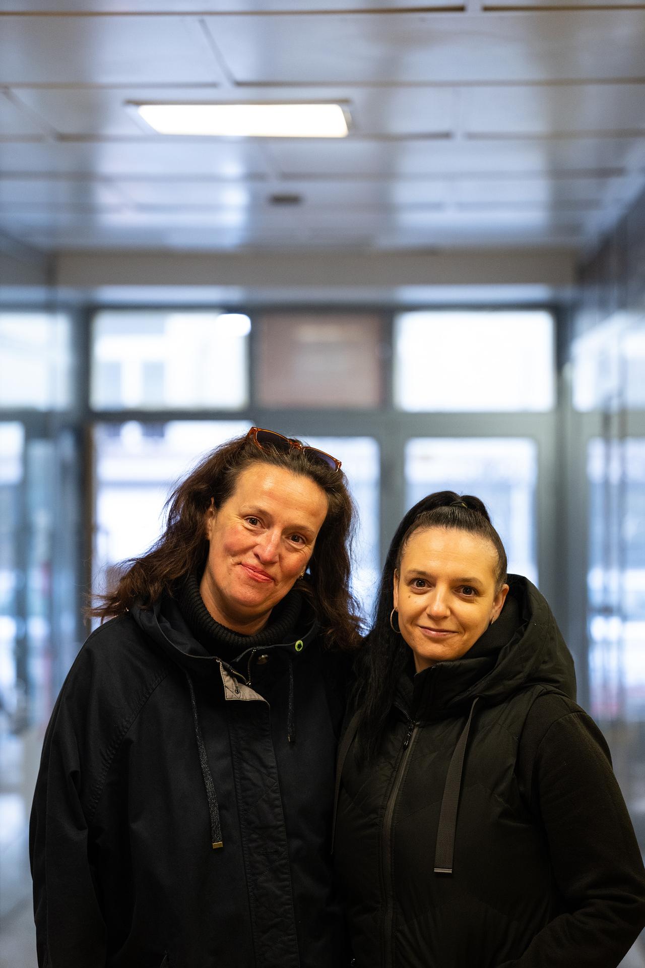 Olga Mistrová (vpravo) a Klára Chábová.