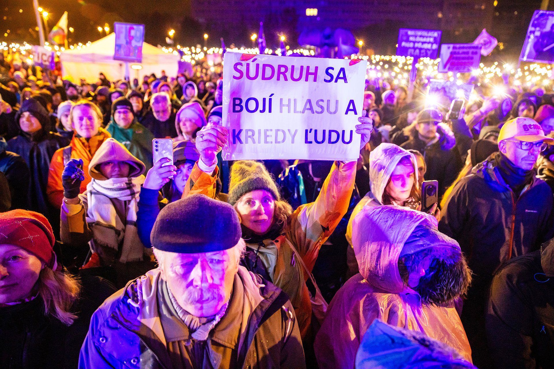 PROTEST NA NÁMESTÍ SLOBODY