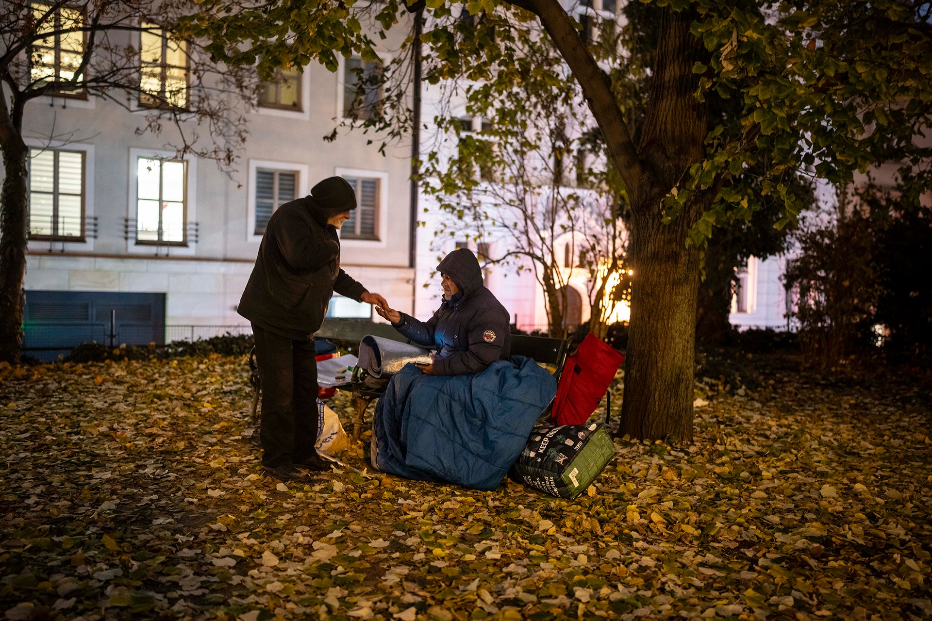 Parčík na vltavském nábřeží, kde se nechal Vráťa Šourek vysadit ze sanitky po propuštění z rumburské nemocnice. 
Autor: Milan Jaroš