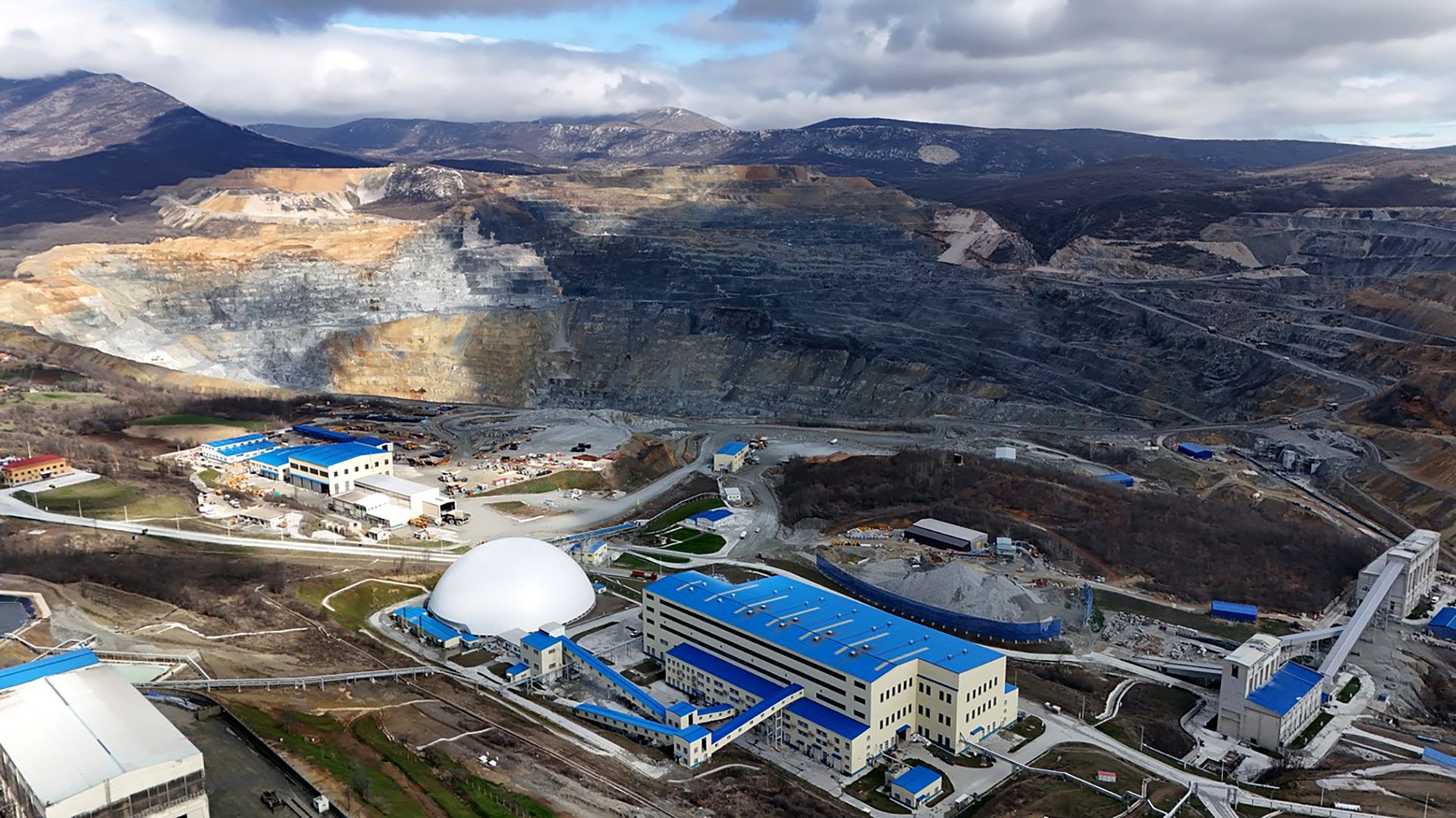 Čínou vlastněný důl na měď v Srbsku poblíž města Bor
Autor: ČTK / Němeček Pavel