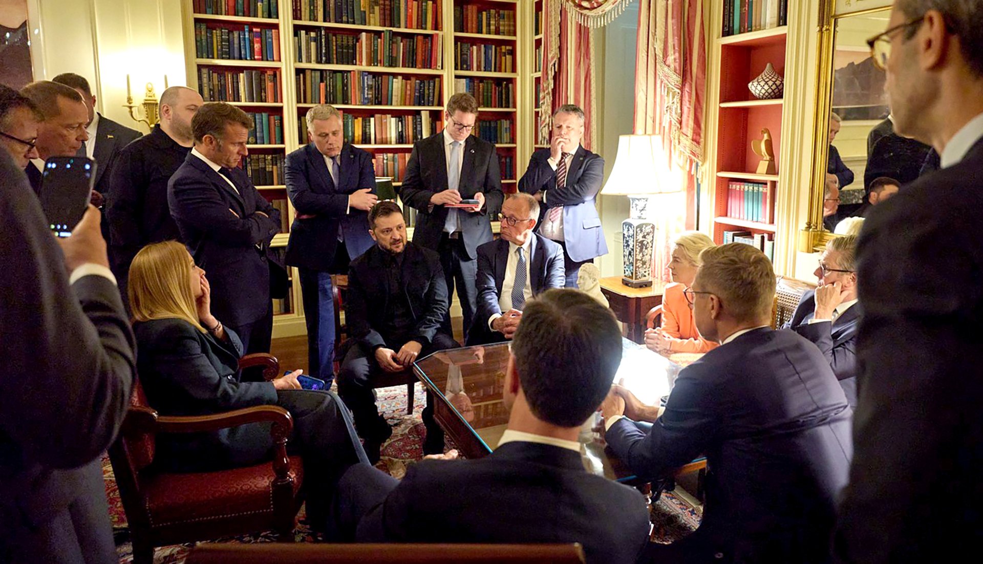 US President Trump meets Ukraine's President and European leaders at the White House, Washington, D.C, USA - 18 Aug 2025