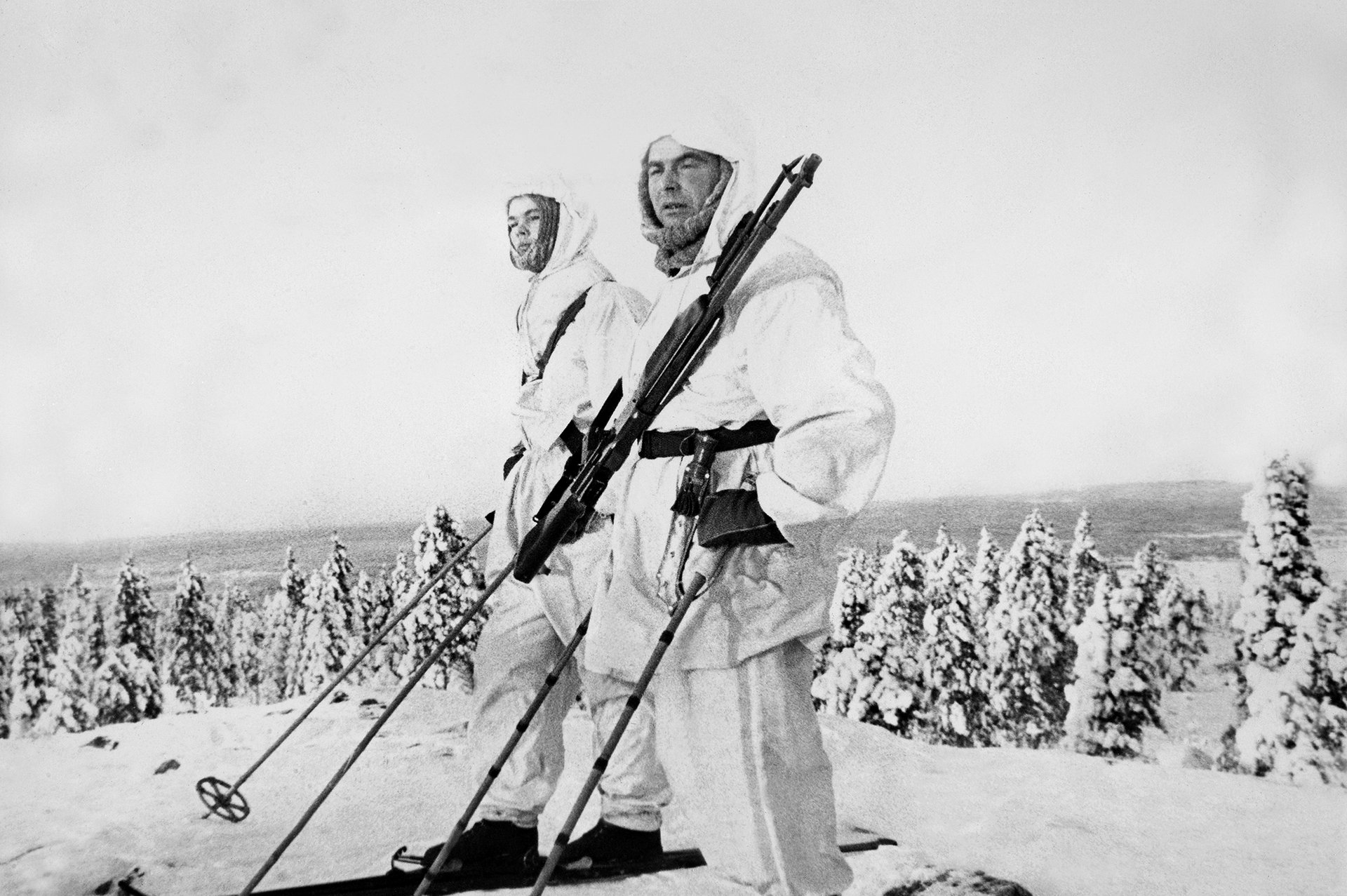 Finské přízraky – rychlé, nenápadné, vítězné. (Zimní válka, 1940)
Autor: Gamma-Keystone via Getty Images