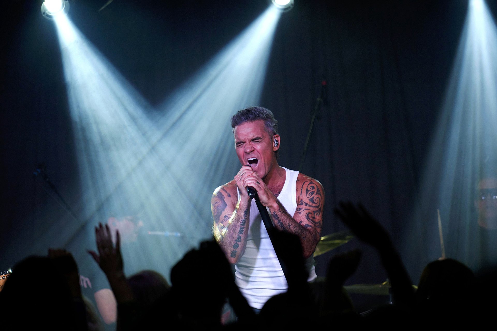 Robbie Williams in concert - Long 90's at Dingwalls, Camden, London, UK - 09 Oct 2025