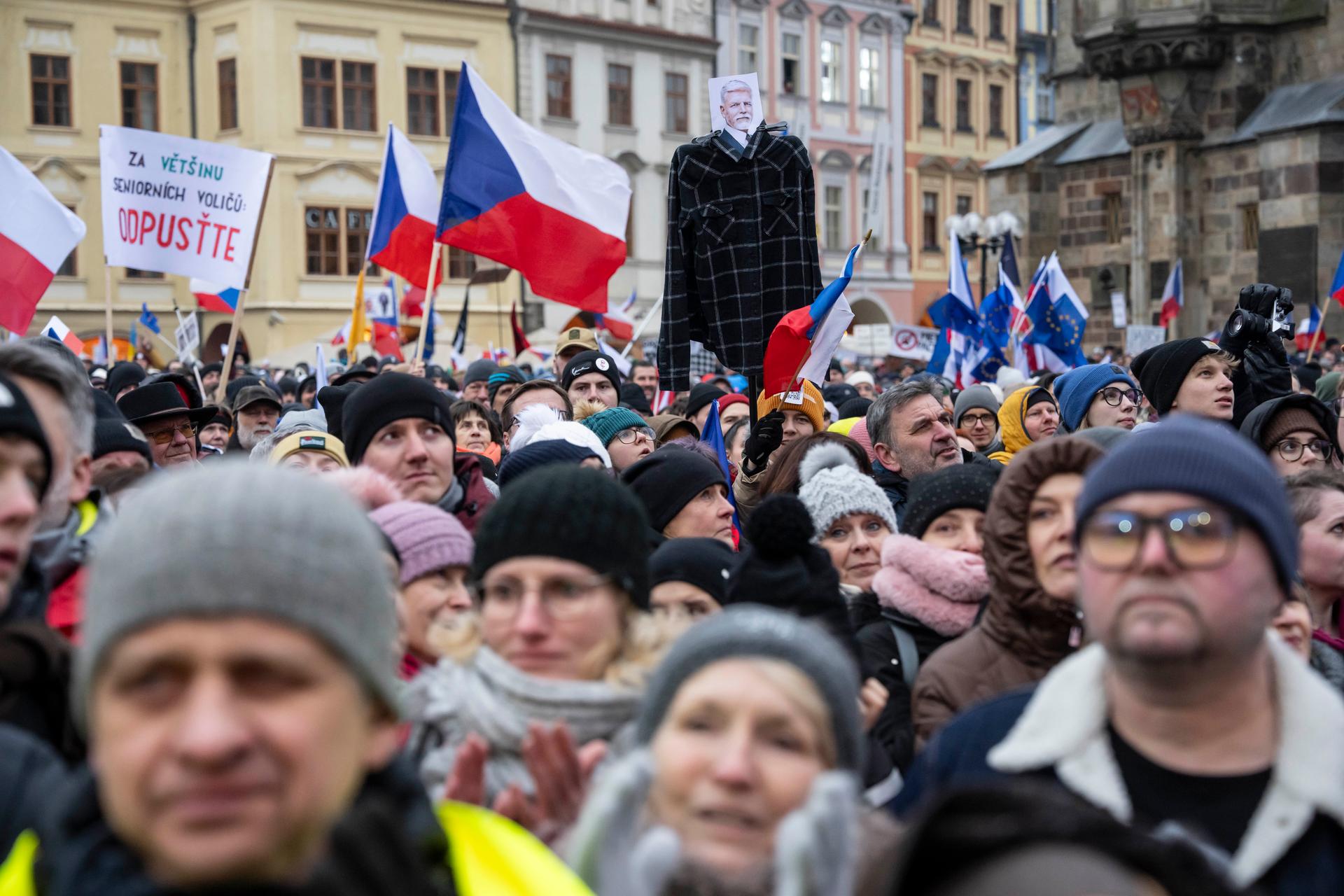 Demonstrace Milionu Chvilek pro demokracii, Staroměstské náměstí, 1.2. 2026
Autor: Milan Jaroš