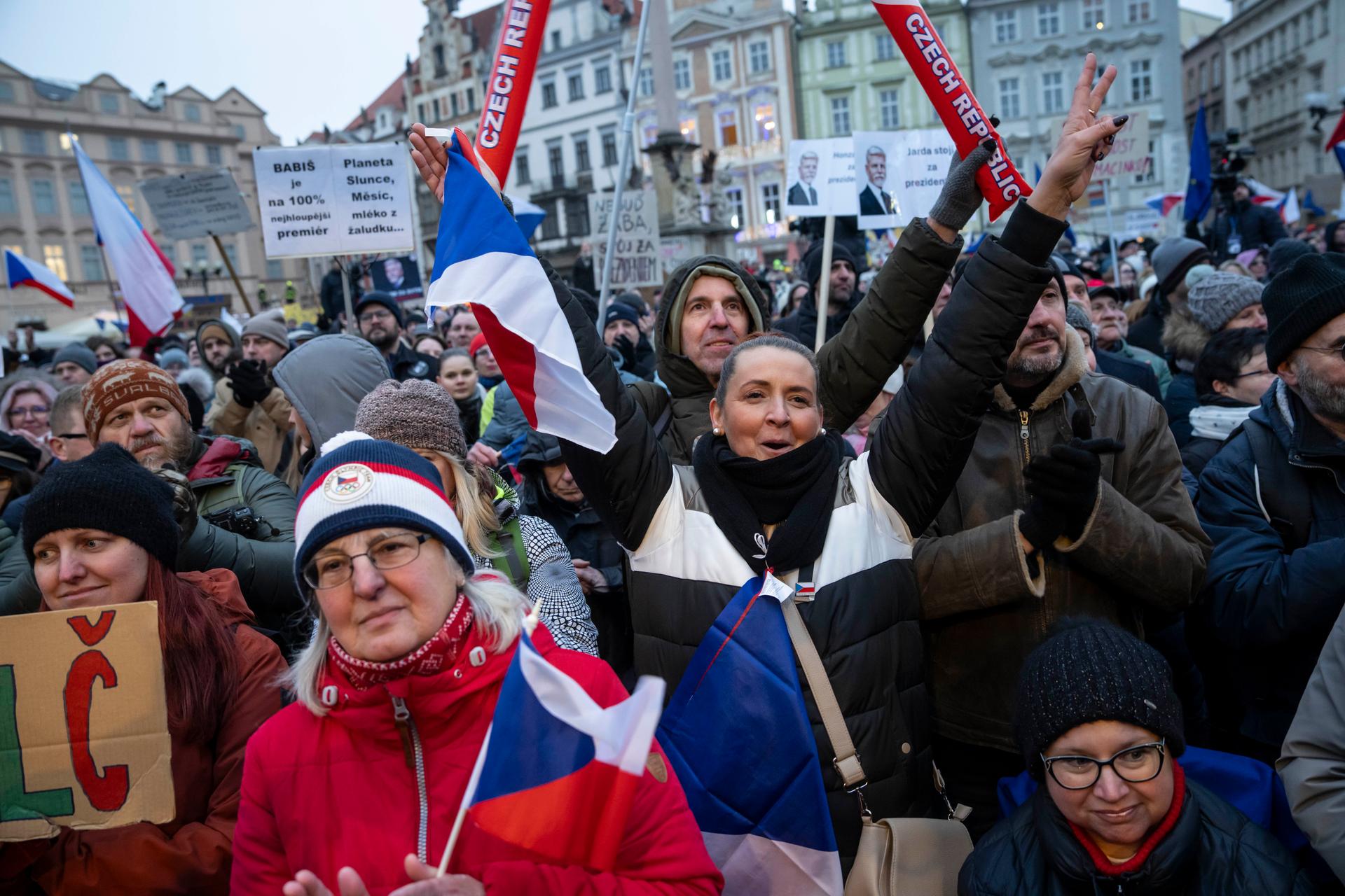 Demonstrace Milionu Chvilek pro demokracii, Staroměstské náměstí, 1.2. 2026
Autor: Milan Jaroš