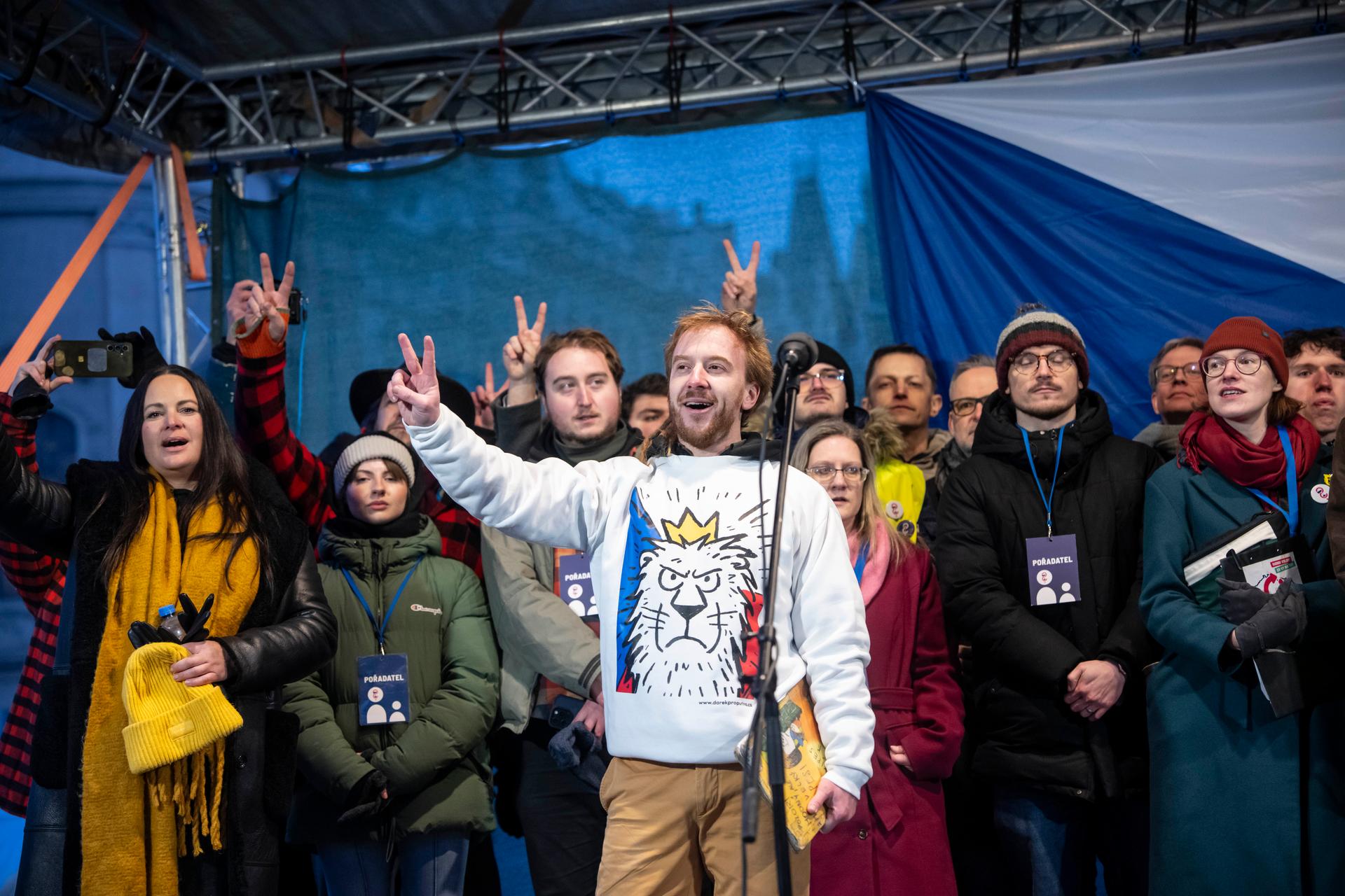Demonstrace Milionu Chvilek pro demokracii, Staroměstské náměstí, 1.2. 2026
Autor: Milan Jaroš