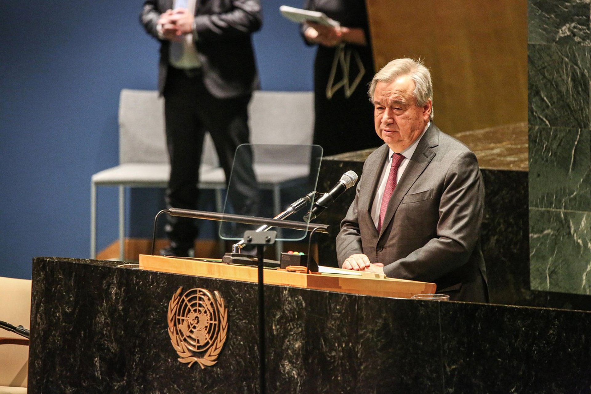 „OSN Hrozí finanční kolaps.“ (António Guterres)
Autor: Bianca Otero / Zuma Press / Profimedia