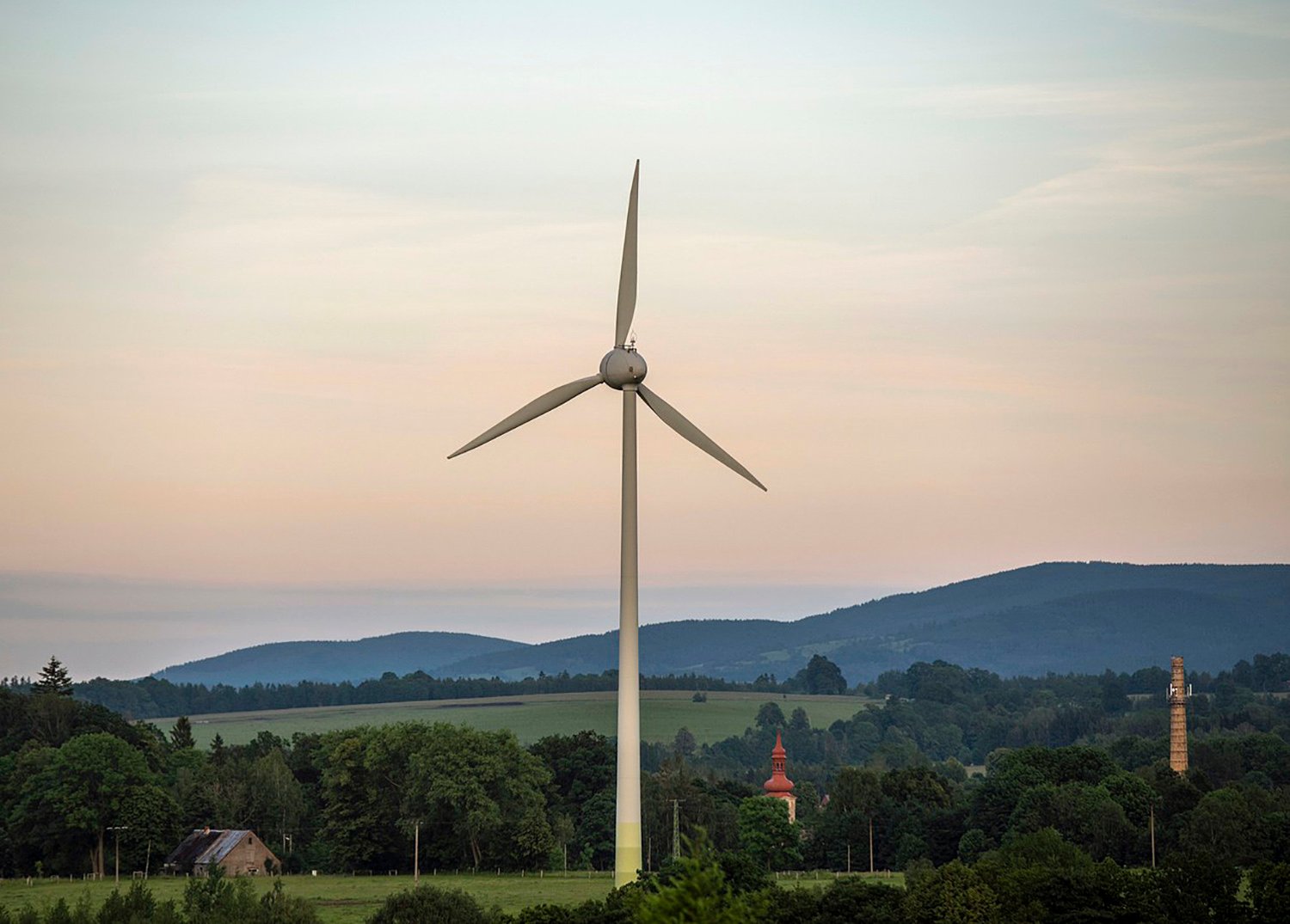 větrná elektrárna, turbína, větrný generátor