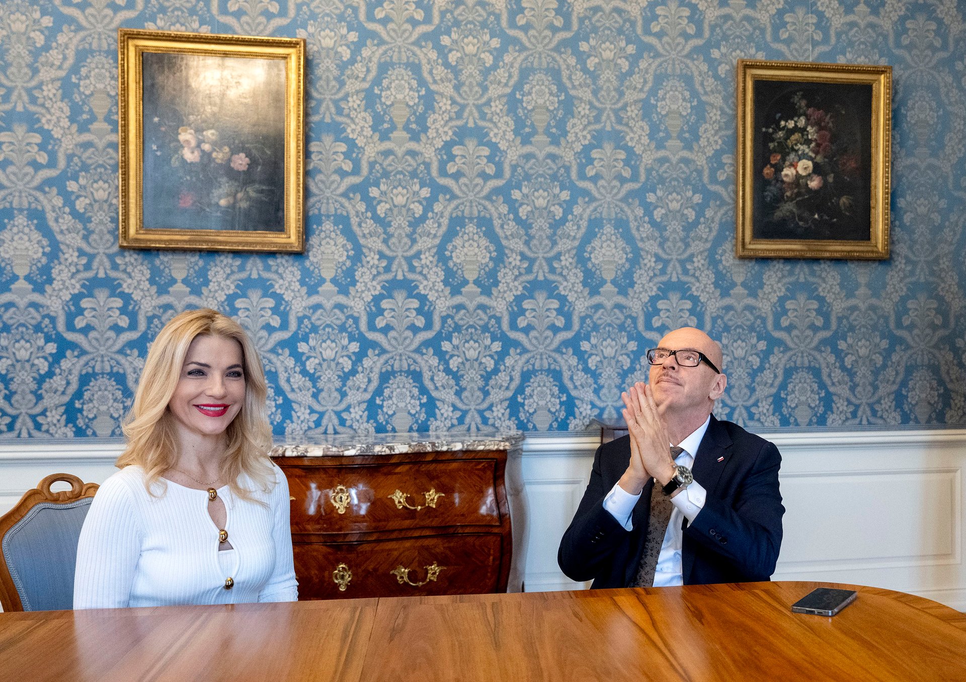 Praha 30.1.2025 Martina Šimkovičová a Oto Klempíř