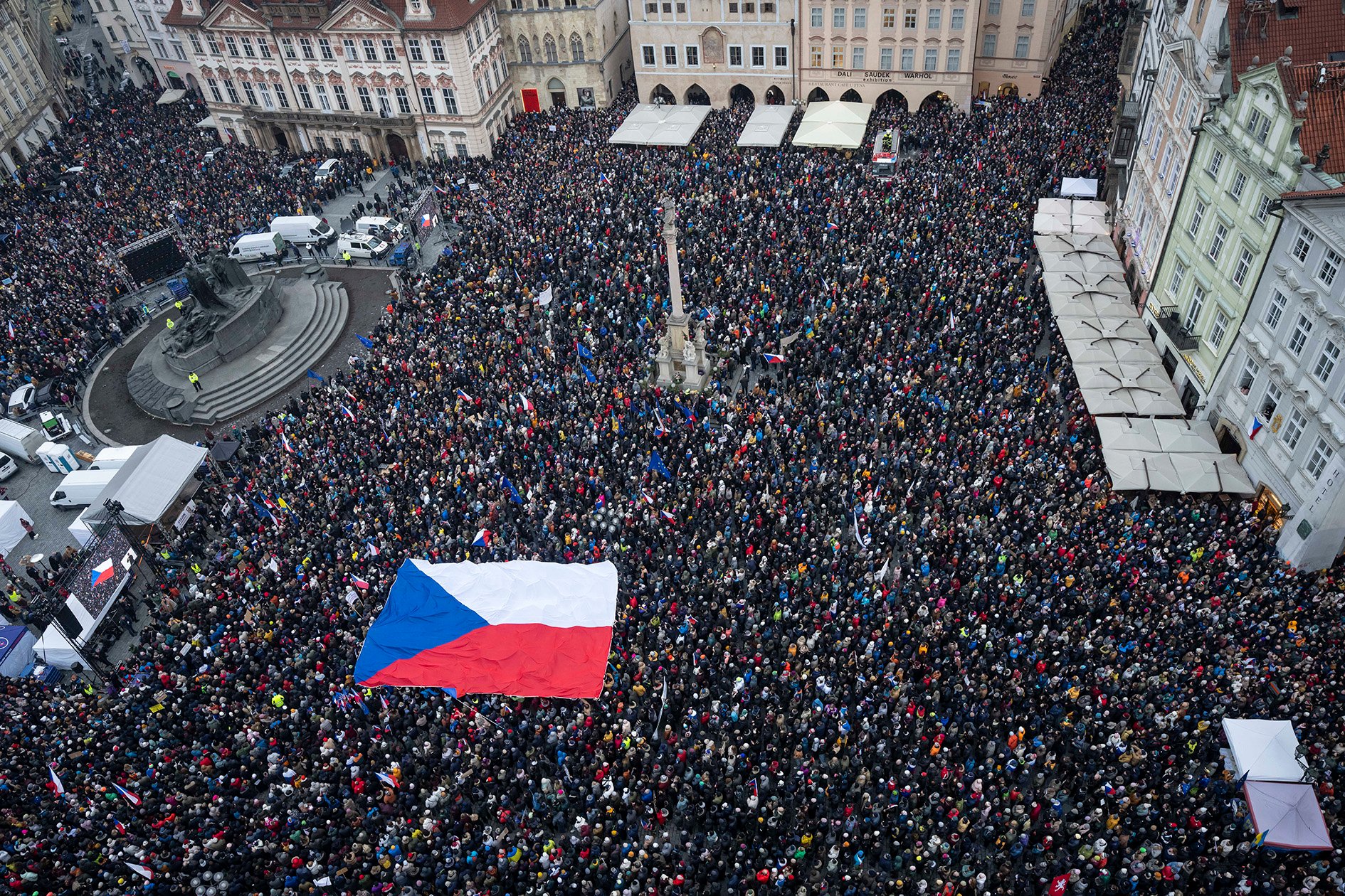 Demonstrace Milionu Chvilek pro demokracii, Staroměstské náměstí, 1.2. 2026