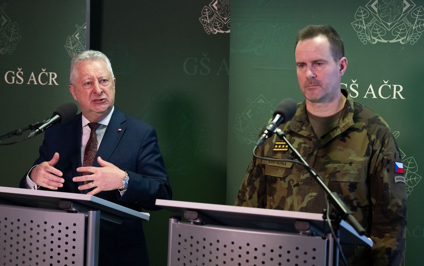 Praha  24.2.2026 Velitelské shromáždění náčelníka GŠ AČR armádního generála Karla Řehky za účasti ministra obrany Jaromíra Zůny.