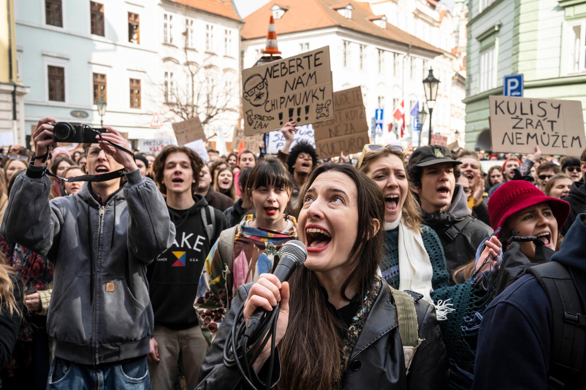 Demonstrace Stojíme za kulturou, 11.3. 2026, Praha
Autor: Milan Jaroš