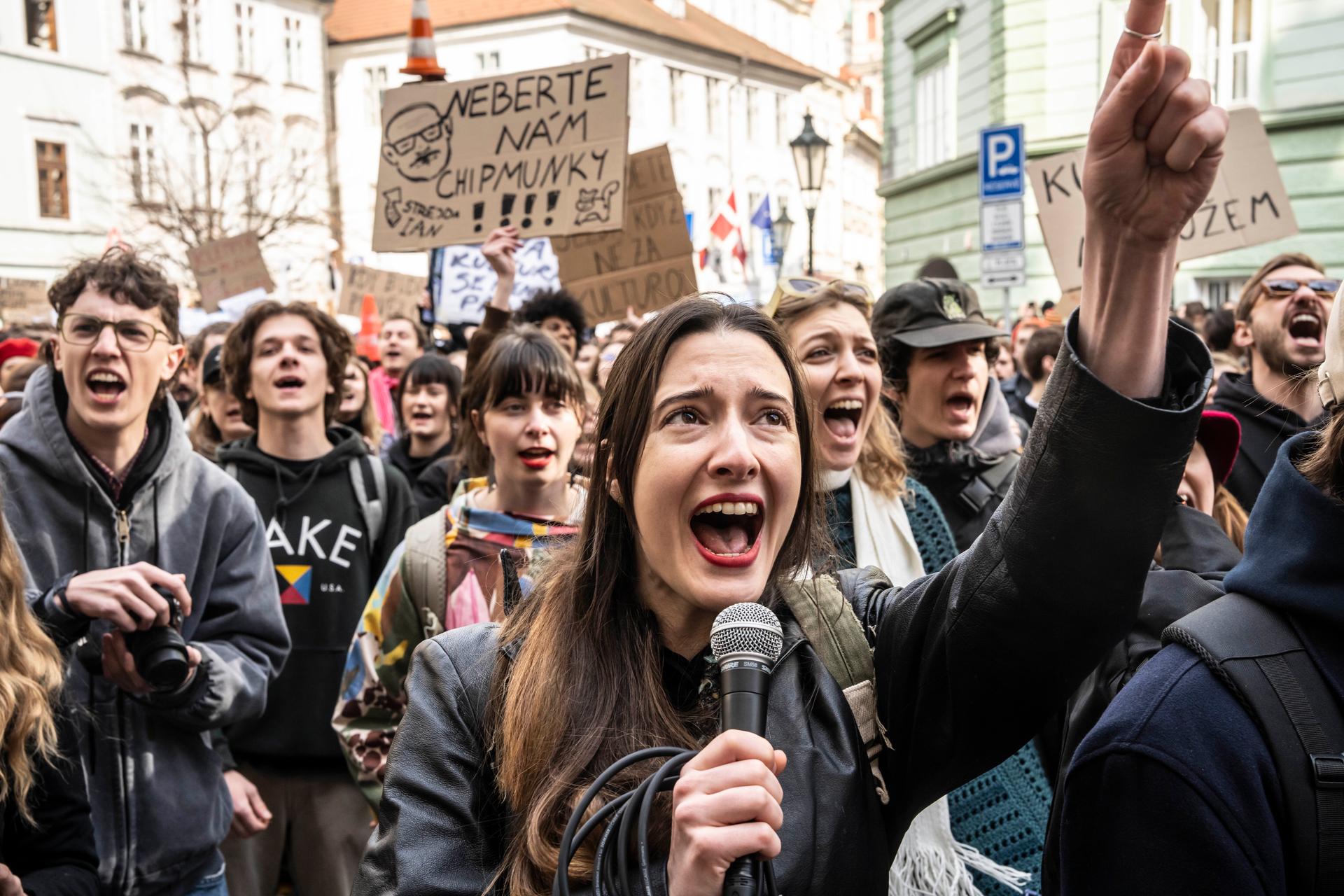 Demonstrace Stojíme za kulturou, 11.3. 2026, Praha
Autor: Milan Jaroš