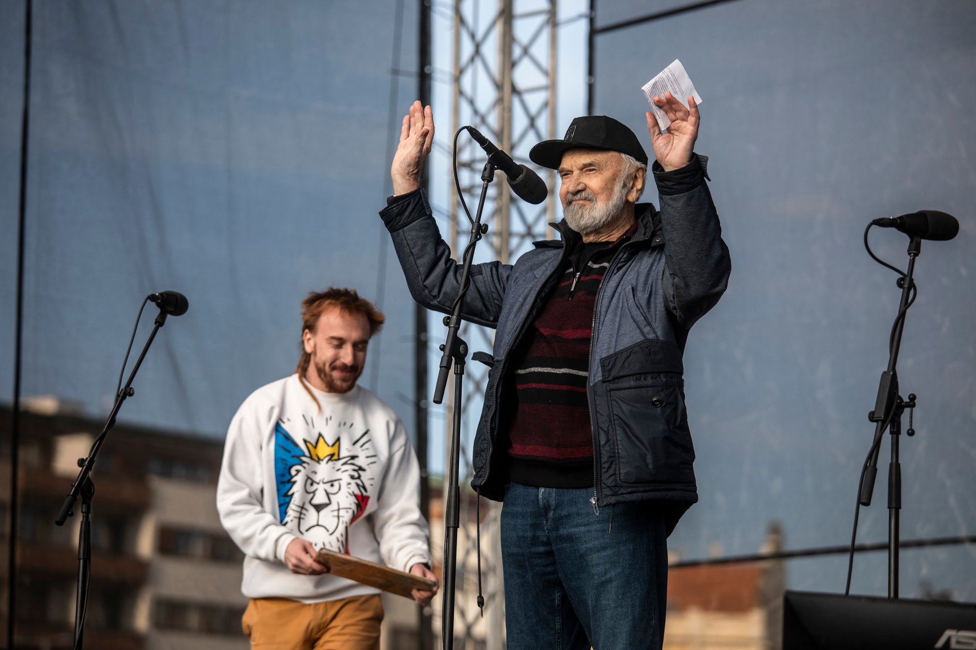 Demonstrace spolku Milion chvilek na Letné 21.3.2026
