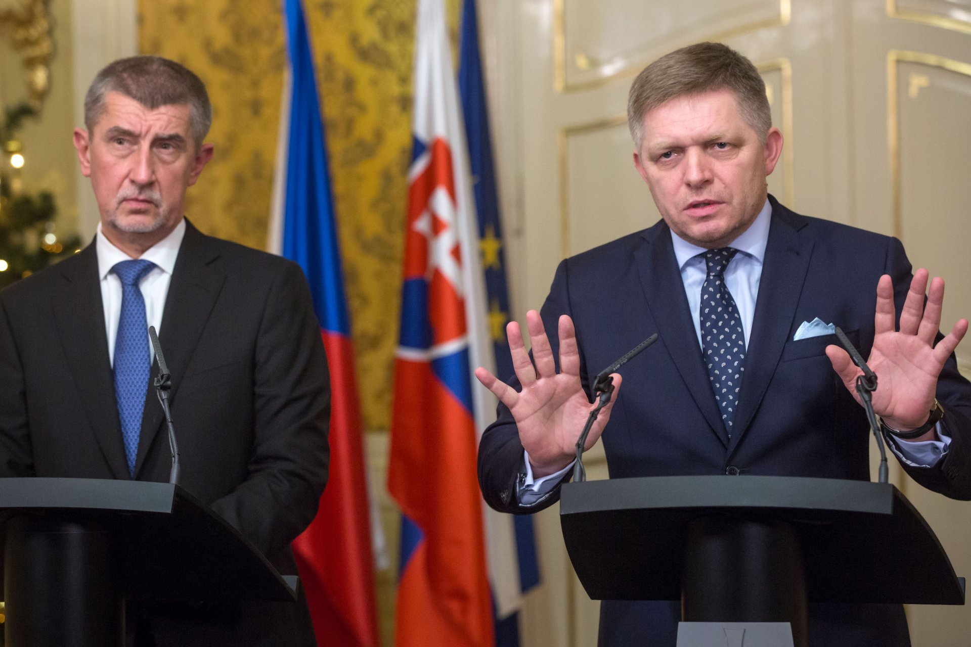 Andrej Babiš a Robert Fico (archivní foto)