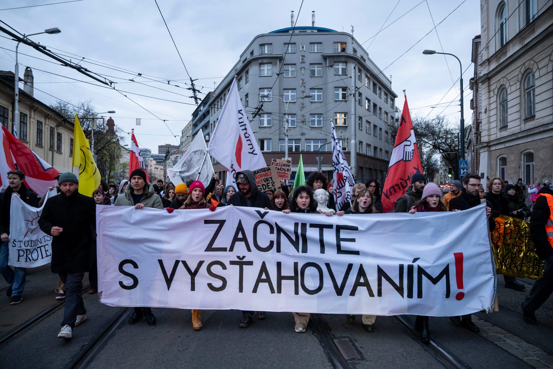 Protest proti ministryni kultury Martině Šimkovičové, Bratislava, 31.3. 2026
Autor: Milan Jaroš
