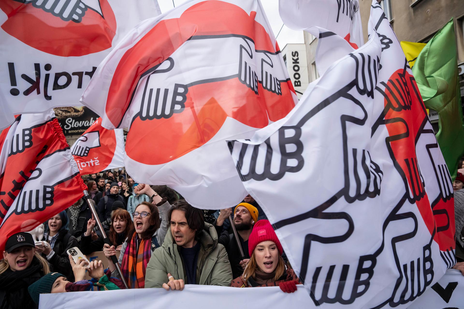 Protest proti ministryni kultury Martině Šimkovičové, Bratislava, 31.3. 2026
Autor: Milan Jaroš
